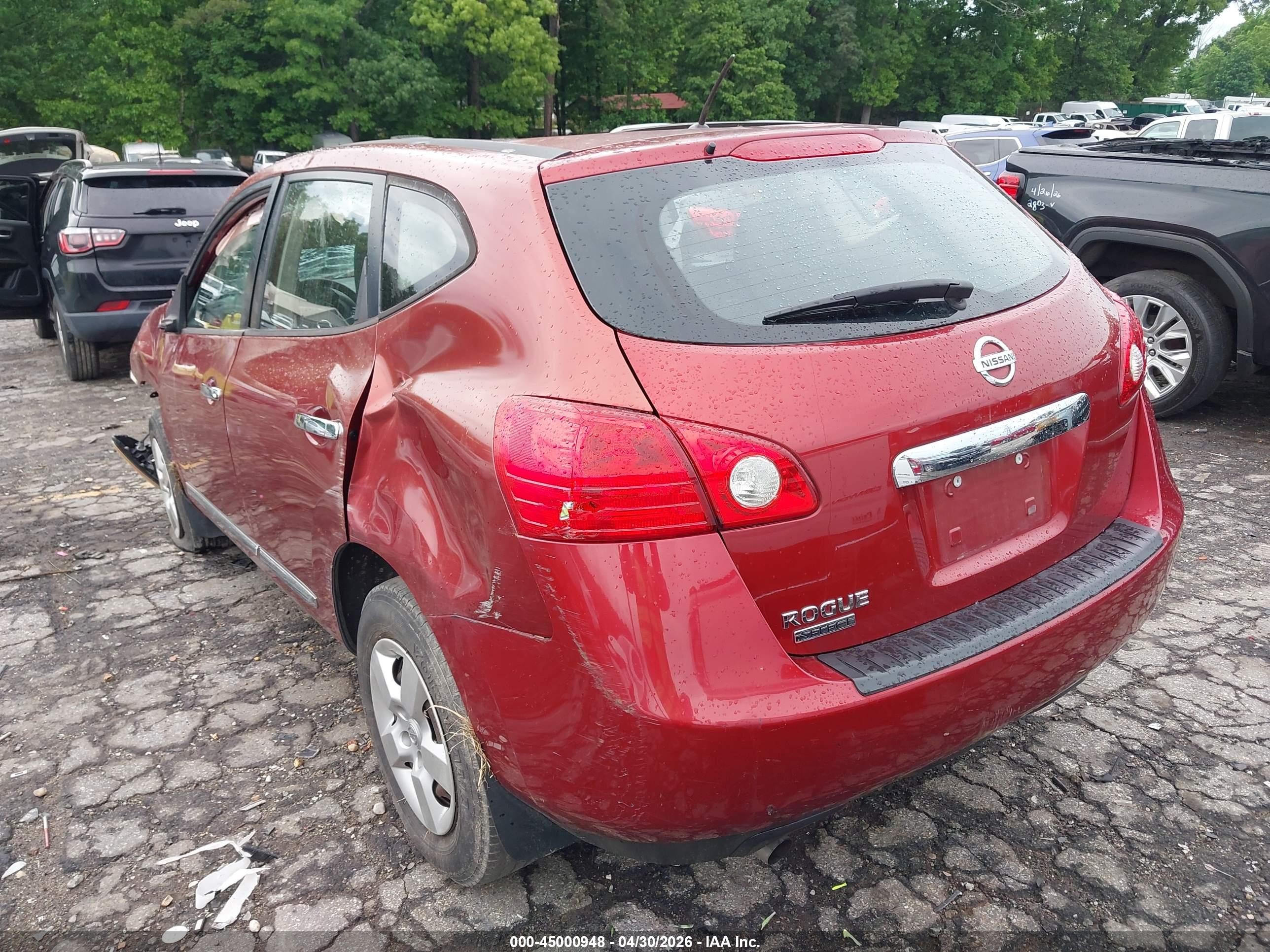 2014 Nissan Rogue Select S Maroon vin: JN8AS5MT3EW609365