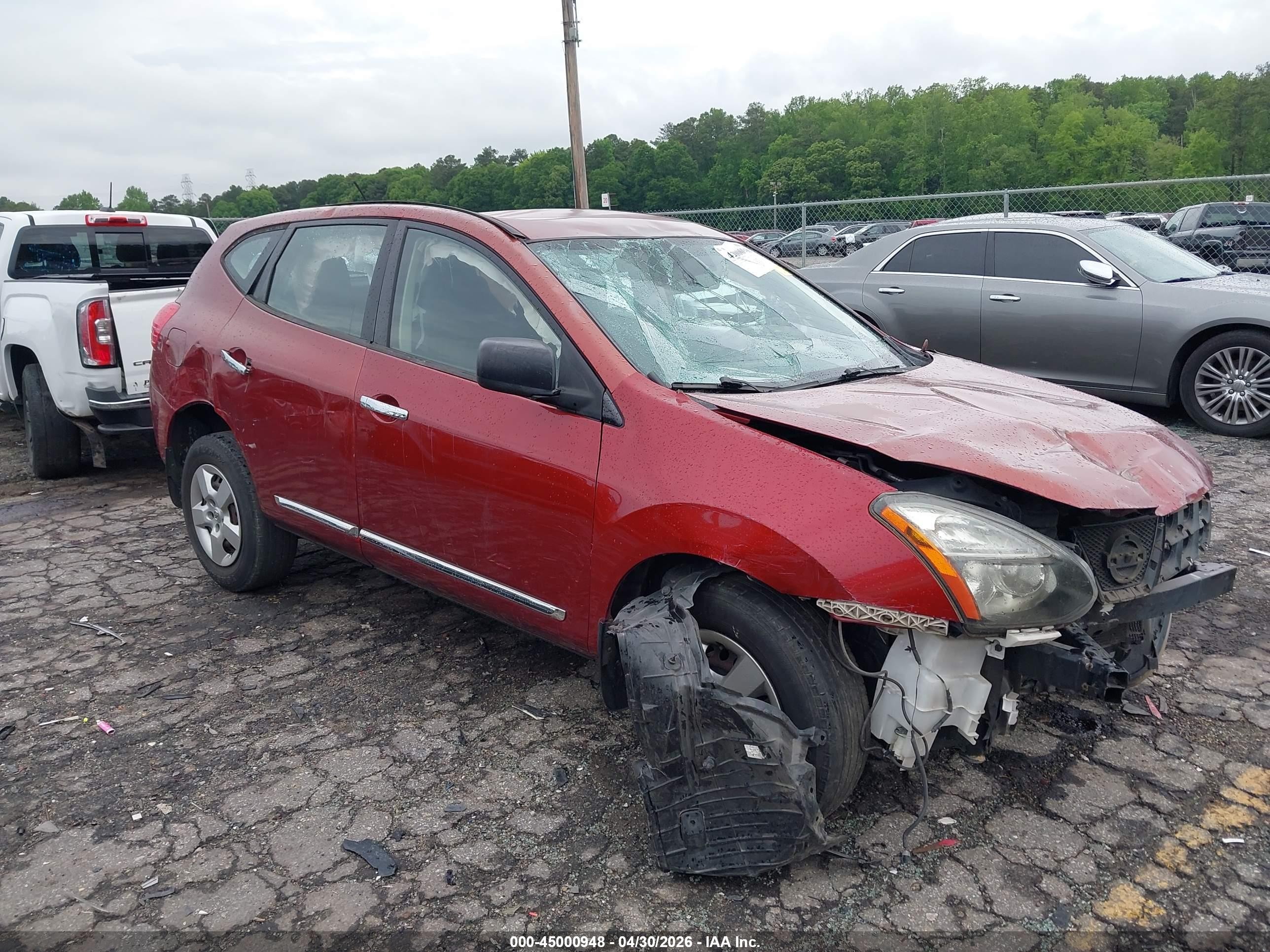 2014 Nissan Rogue Select S Maroon vin: JN8AS5MT3EW609365