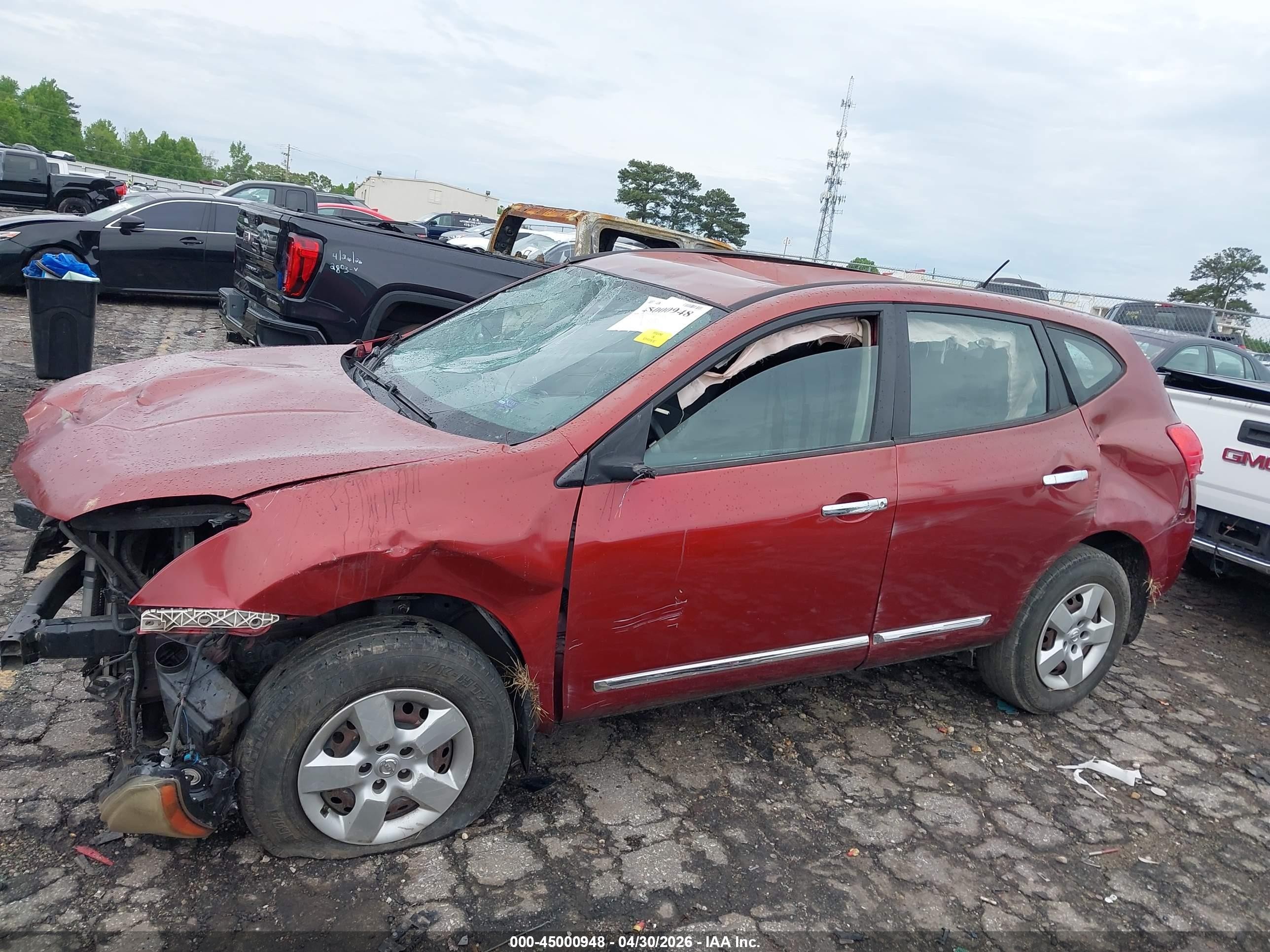2014 Nissan Rogue Select S Maroon vin: JN8AS5MT3EW609365