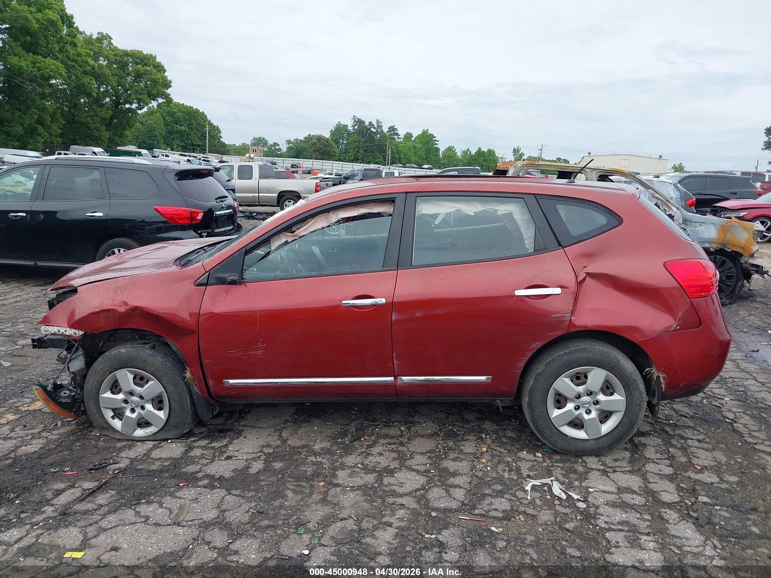 2014 Nissan Rogue Select S Maroon vin: JN8AS5MT3EW609365