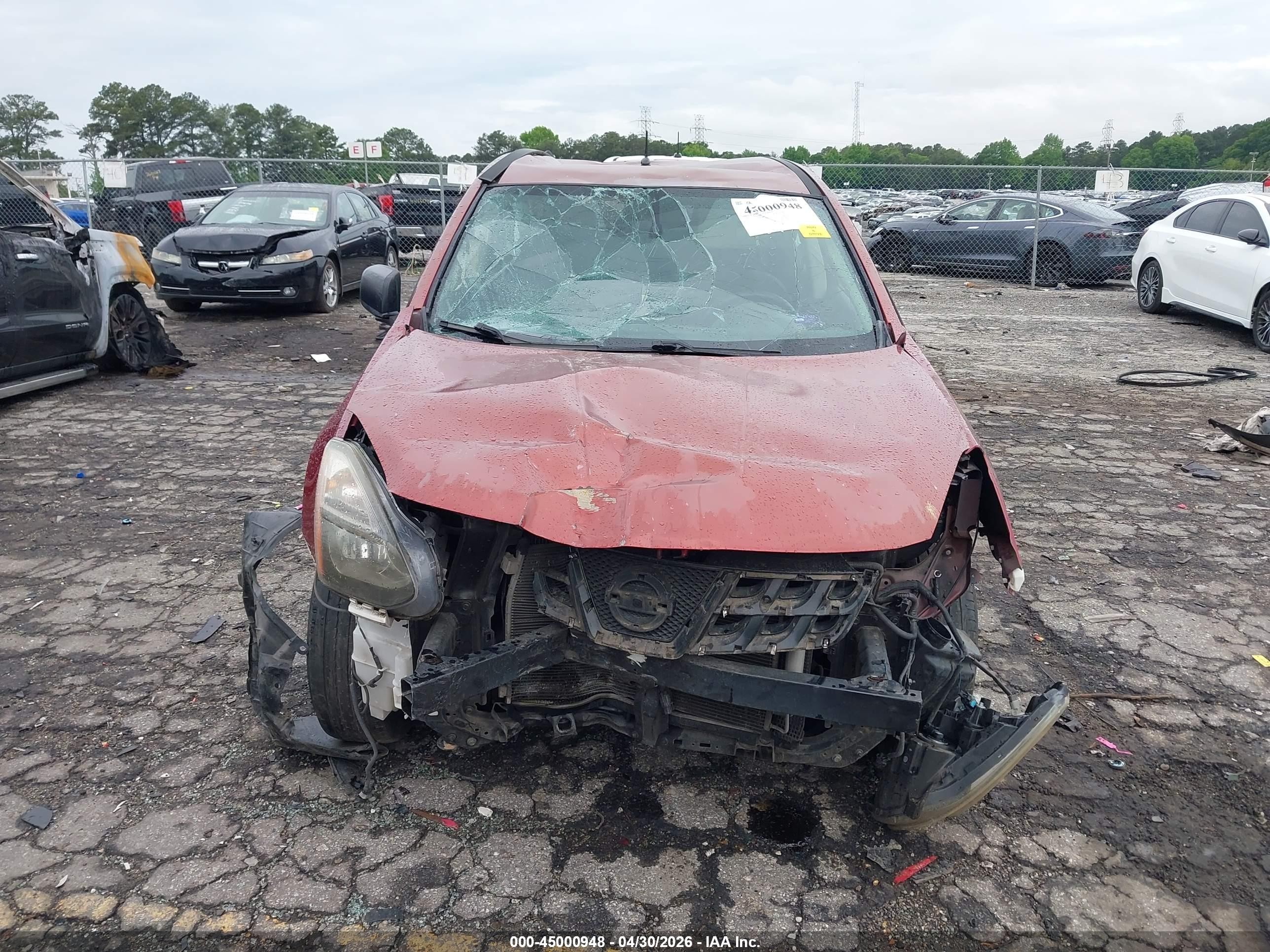 2014 Nissan Rogue Select S Maroon vin: JN8AS5MT3EW609365