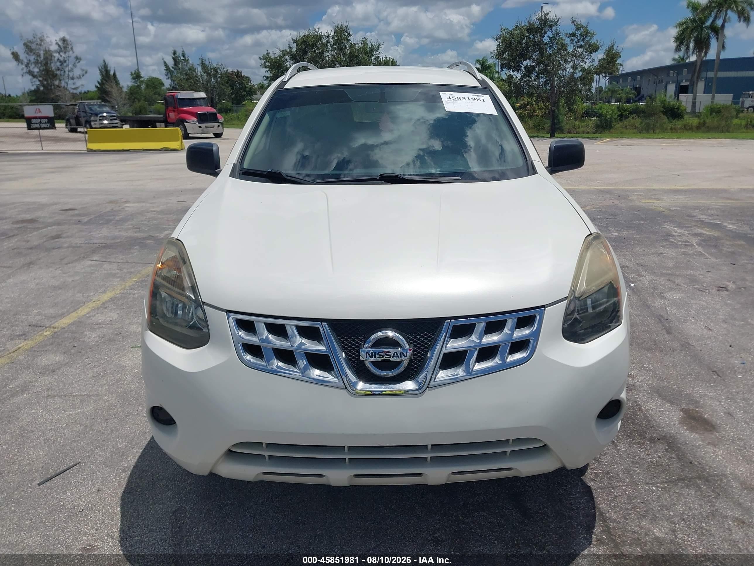 2014 Nissan Rogue Select S White vin: JN8AS5MT3EW618633