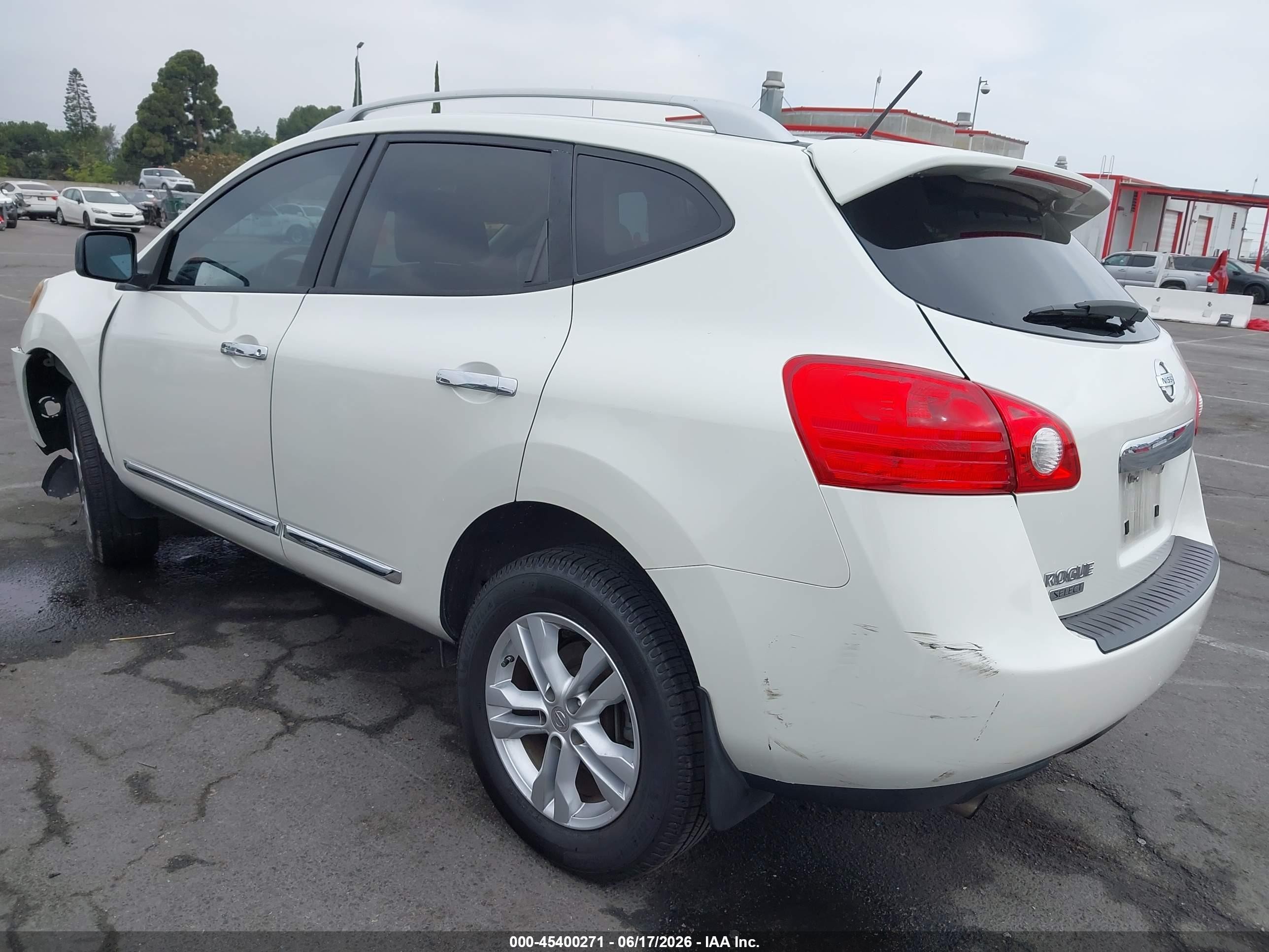 2015 Nissan Rogue Select S White vin: JN8AS5MT3FW150596