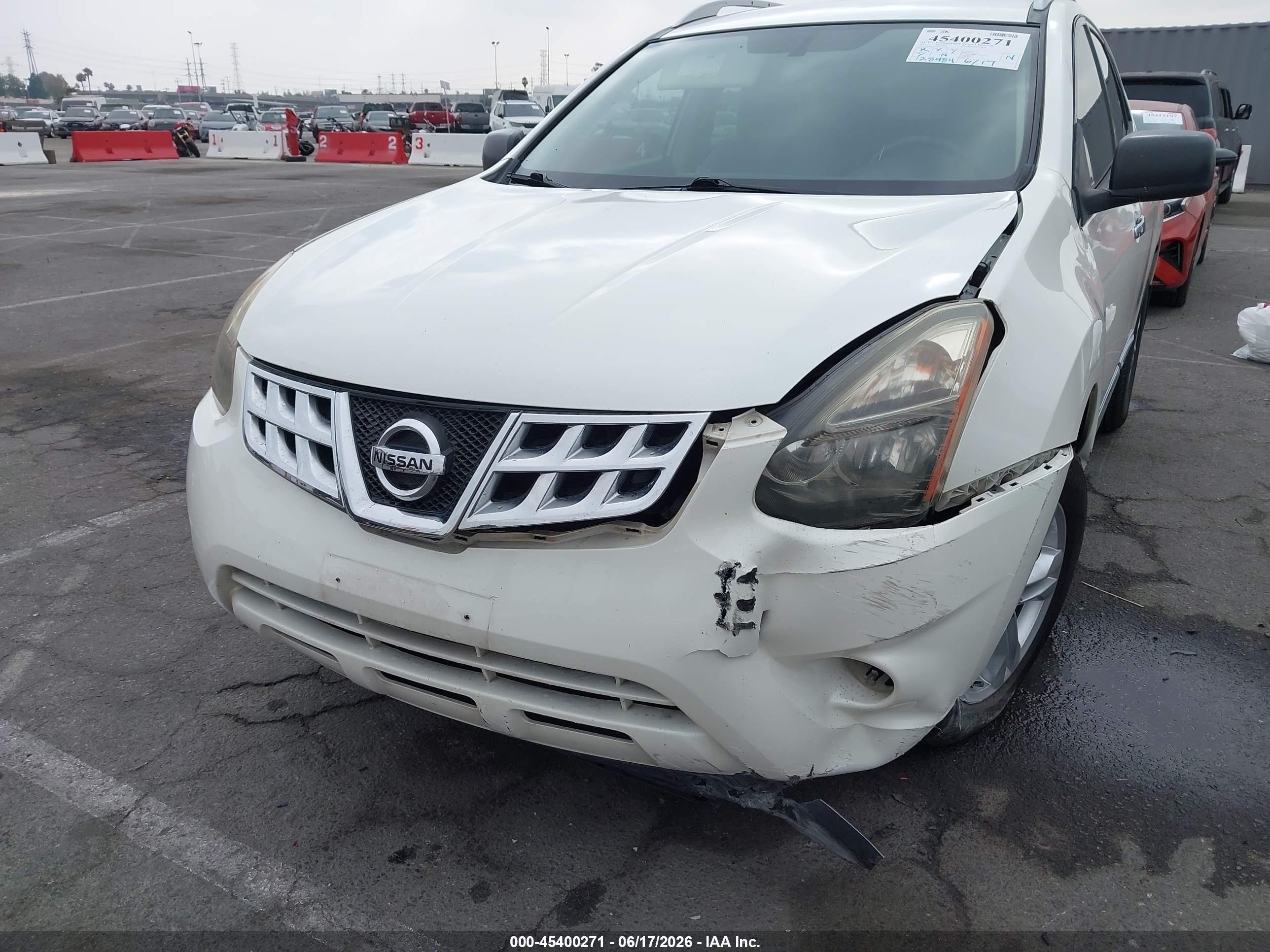2015 Nissan Rogue Select S White vin: JN8AS5MT3FW150596