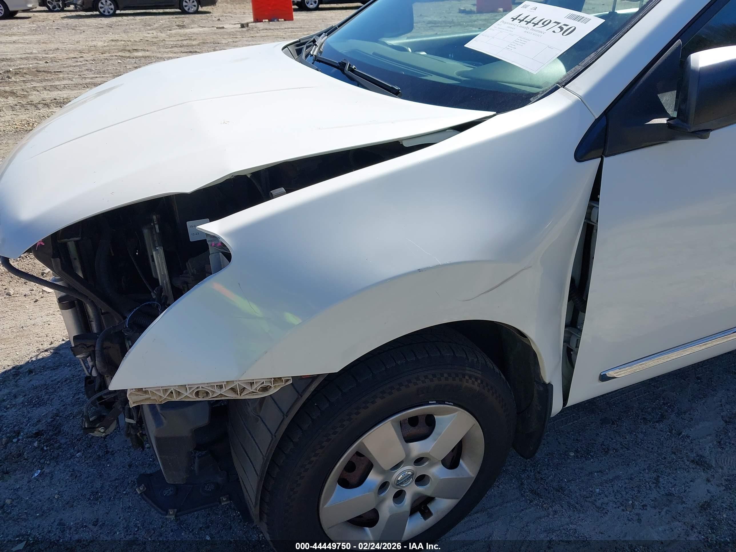 2015 Nissan Rogue Select S Белый vin: JN8AS5MT3FW153918