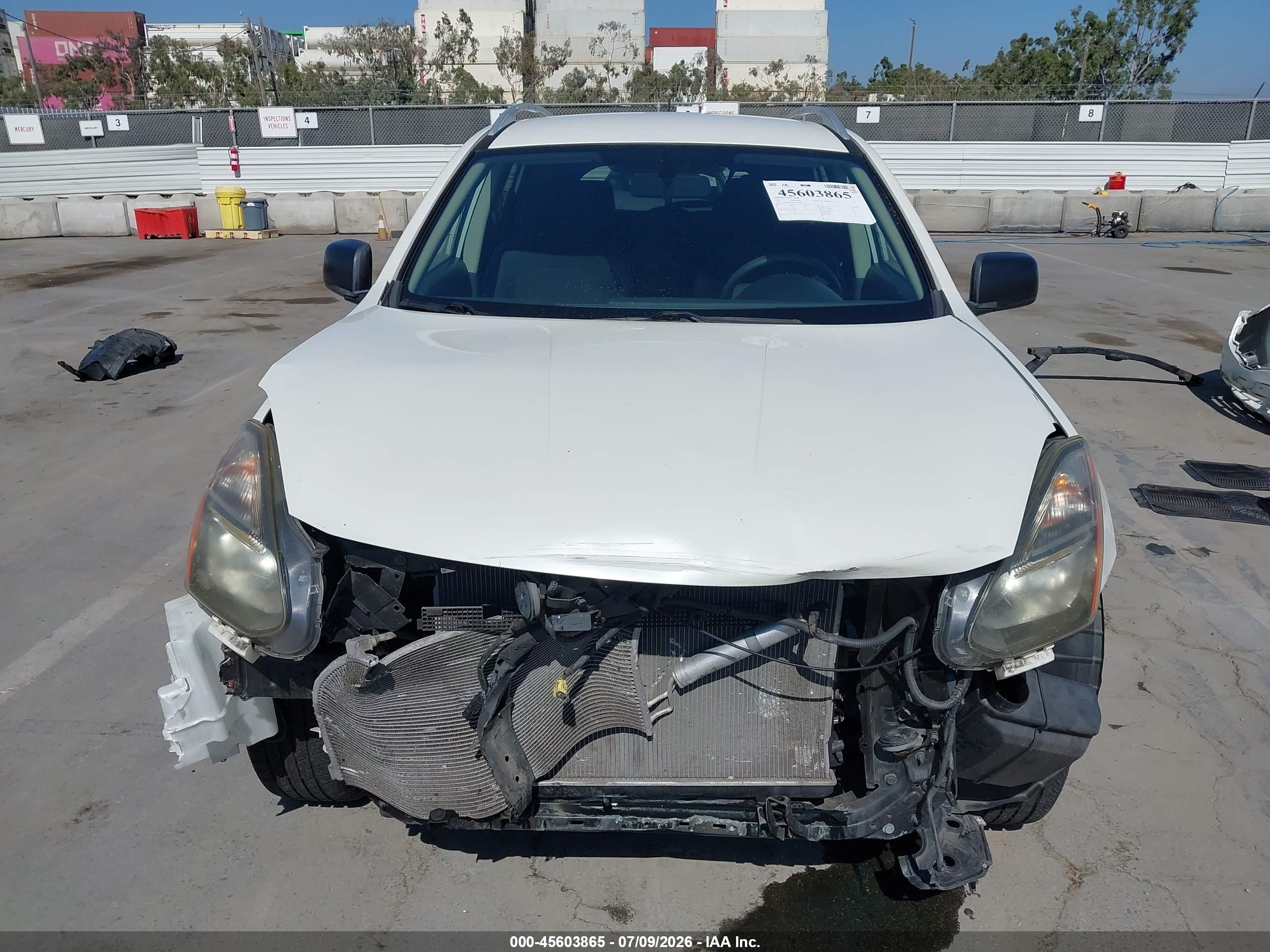 2015 Nissan Rogue Select S White vin: JN8AS5MT3FW653240