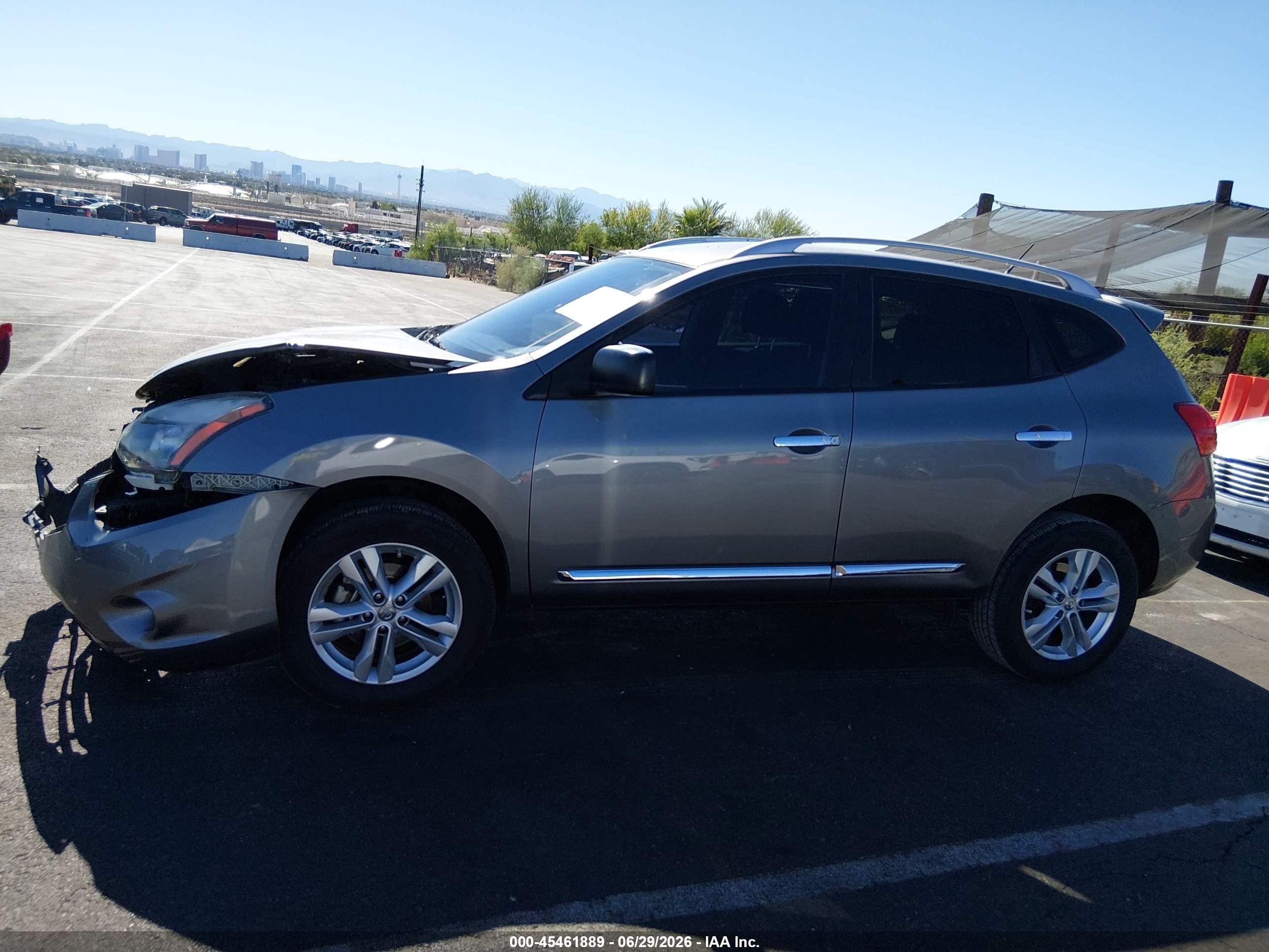 2015 Nissan Rogue Select S Серый vin: JN8AS5MT3FW655599