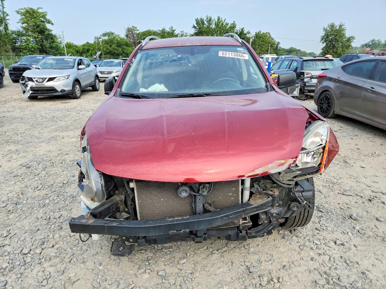 2015 Nissan Rogue Select S Red vin: JN8AS5MT3FW659247