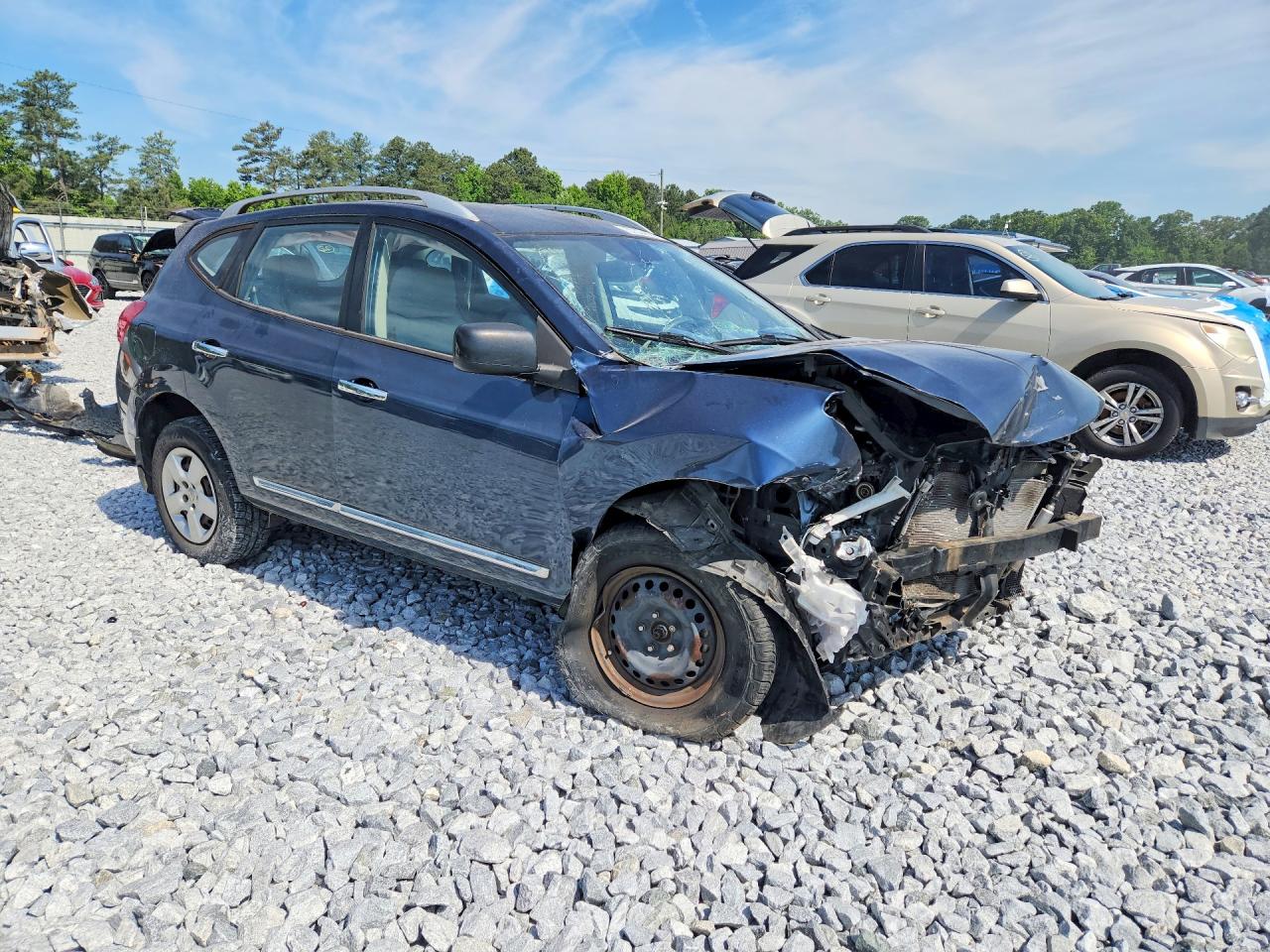 2015 Nissan Rogue Select S Blue vin: JN8AS5MT3FW661466