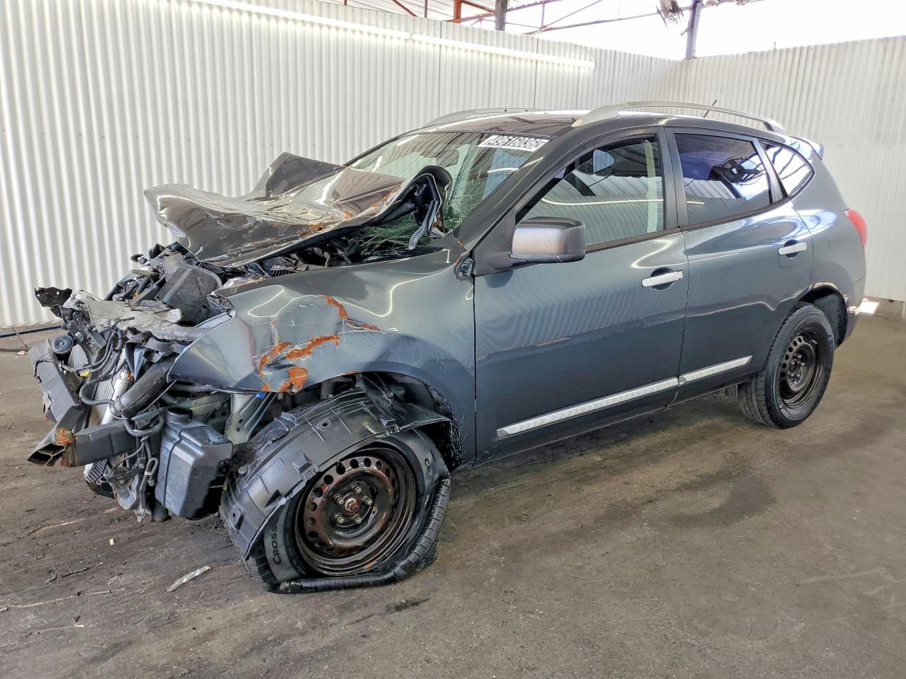 2015 Nissan Rogue Select S Серый vin: JN8AS5MT3FW666599
