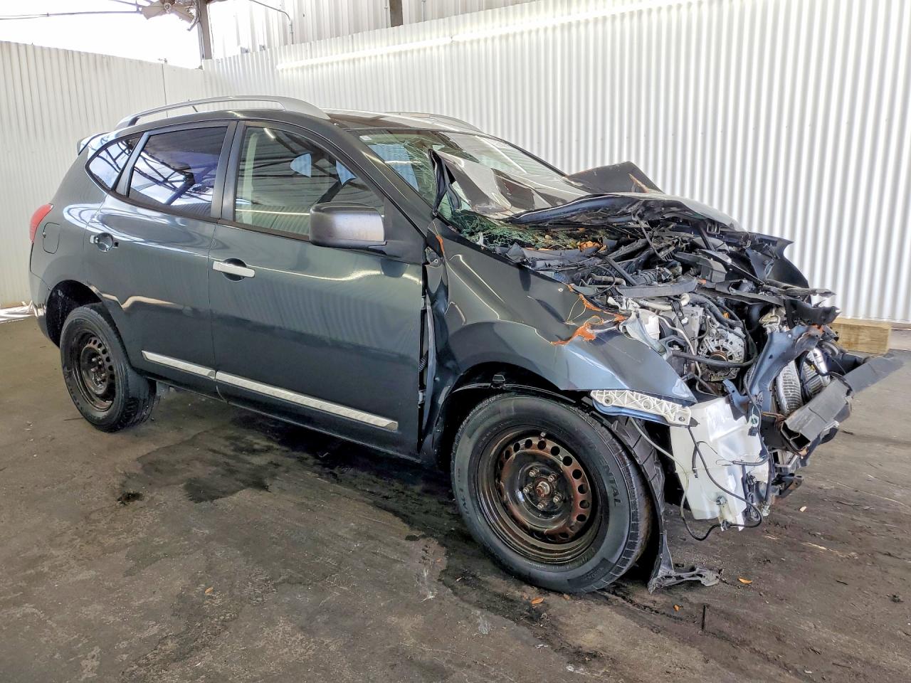 2015 Nissan Rogue Select S Серый vin: JN8AS5MT3FW666599