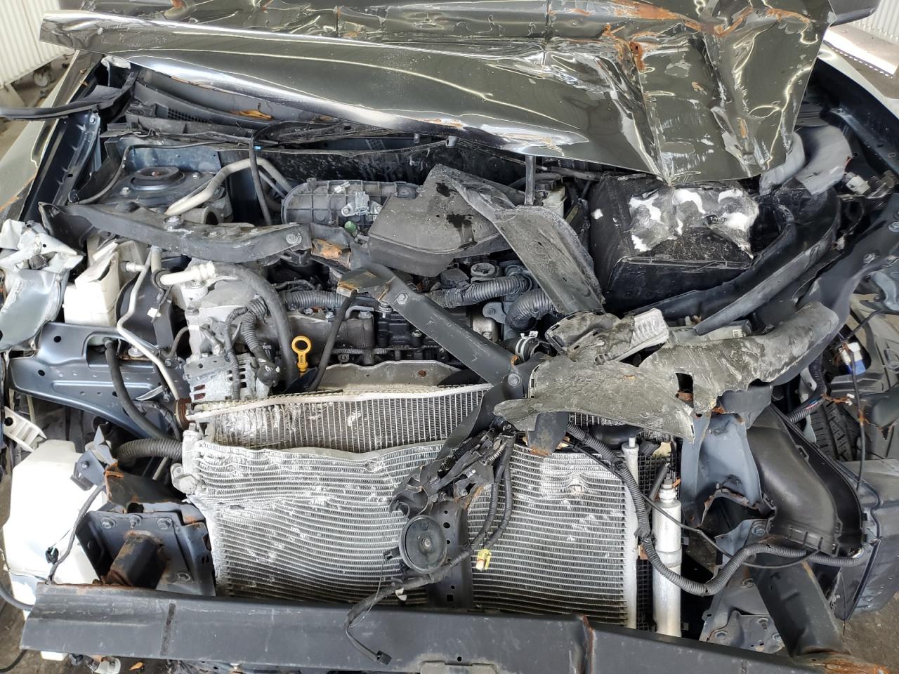2015 Nissan Rogue Select S Серый vin: JN8AS5MT3FW666599 Damage: Hood, Severe Damage, Replacement Required