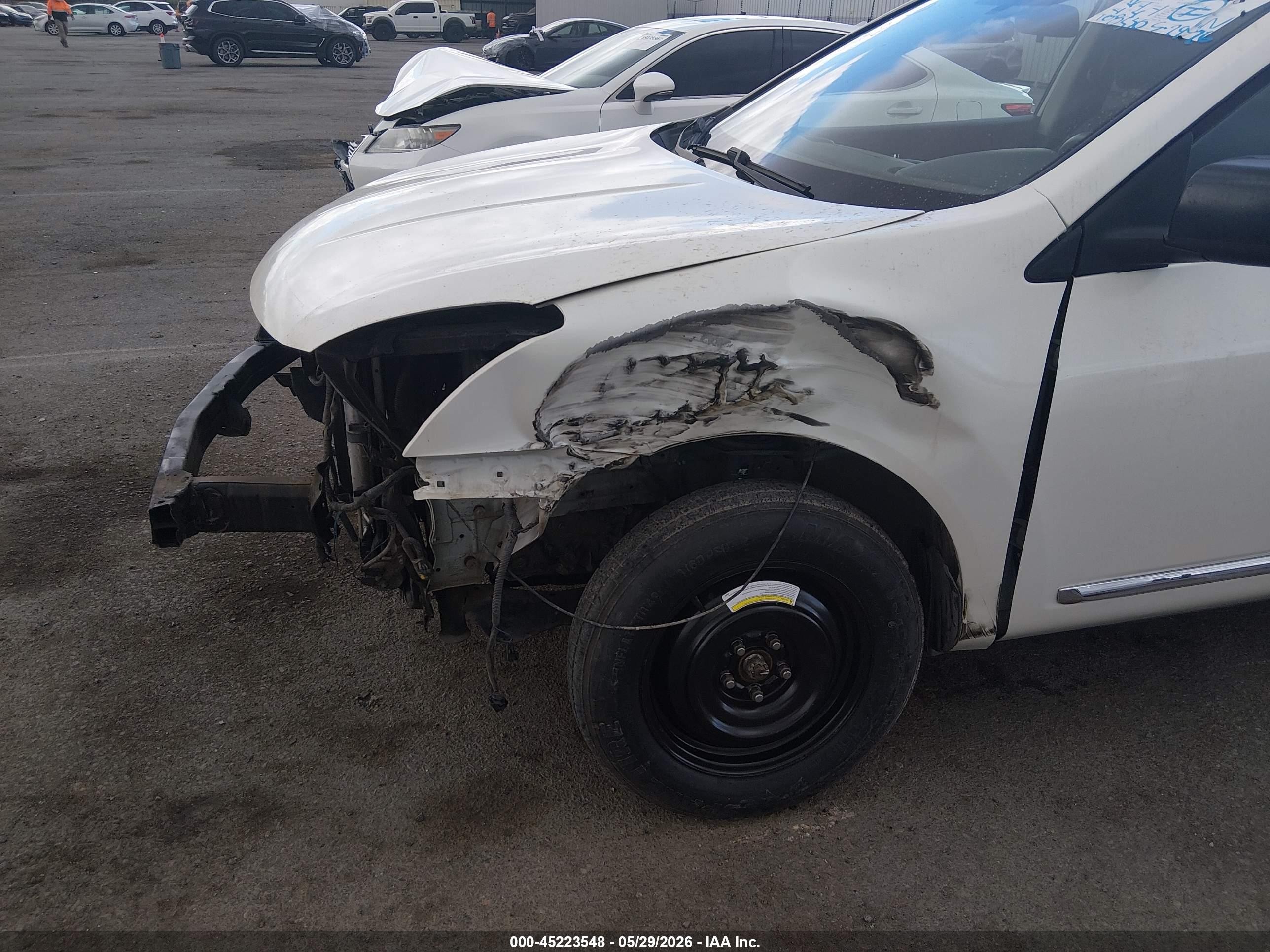 2015 Nissan Rogue Select S White vin: JN8AS5MT3FW671656