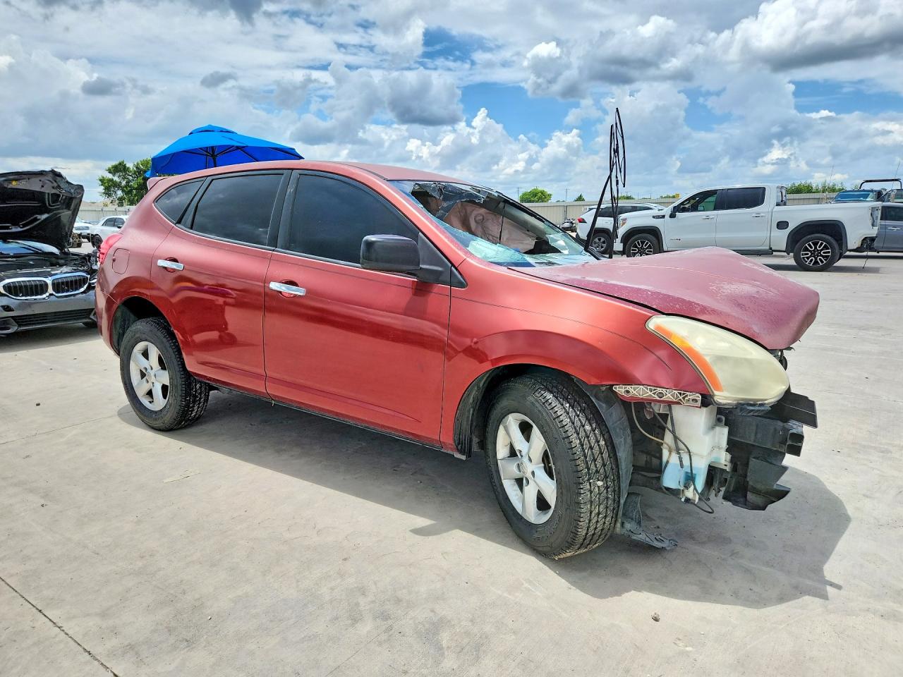 2010 Nissan Rogue Sl Red vin: JN8AS5MT4AW024465