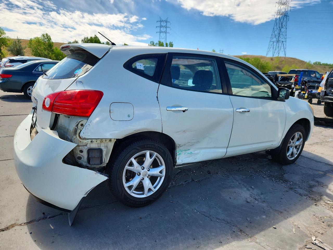 2010 Nissan Rogue Sl White vin: JN8AS5MT4AW503940
