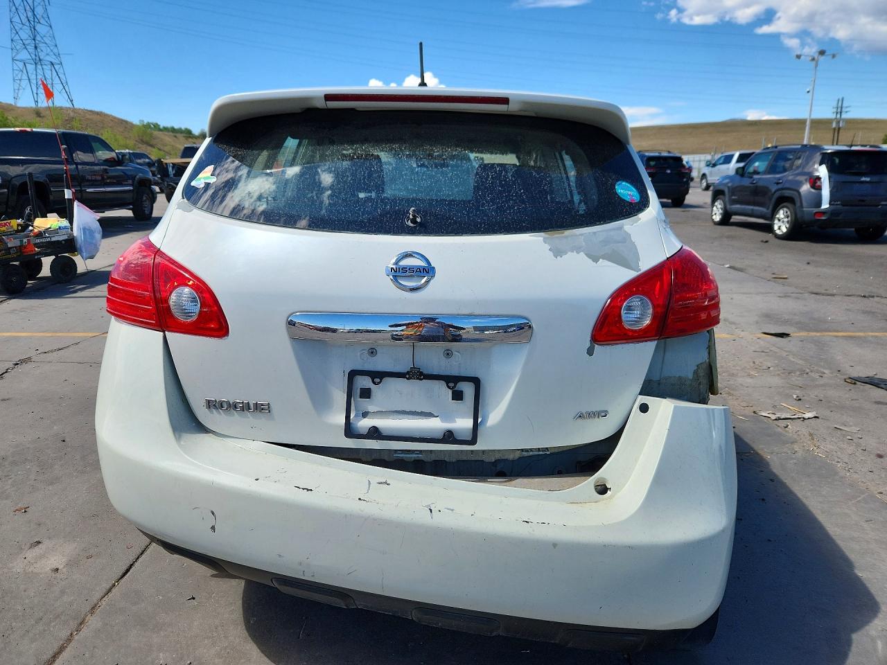 2010 Nissan Rogue Sl White vin: JN8AS5MT4AW503940