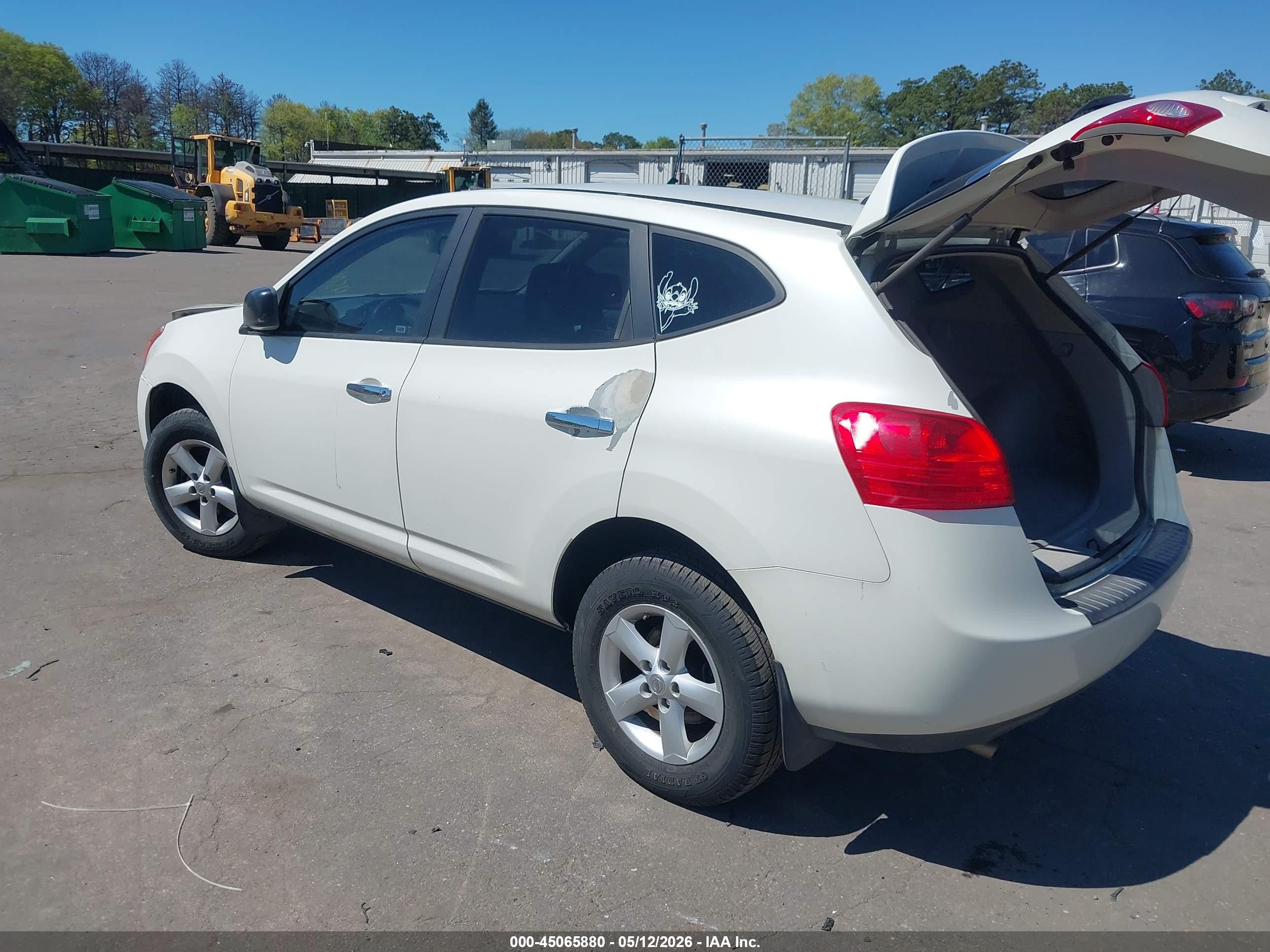 2010 Nissan Rogue S White vin: JN8AS5MT4AW506546