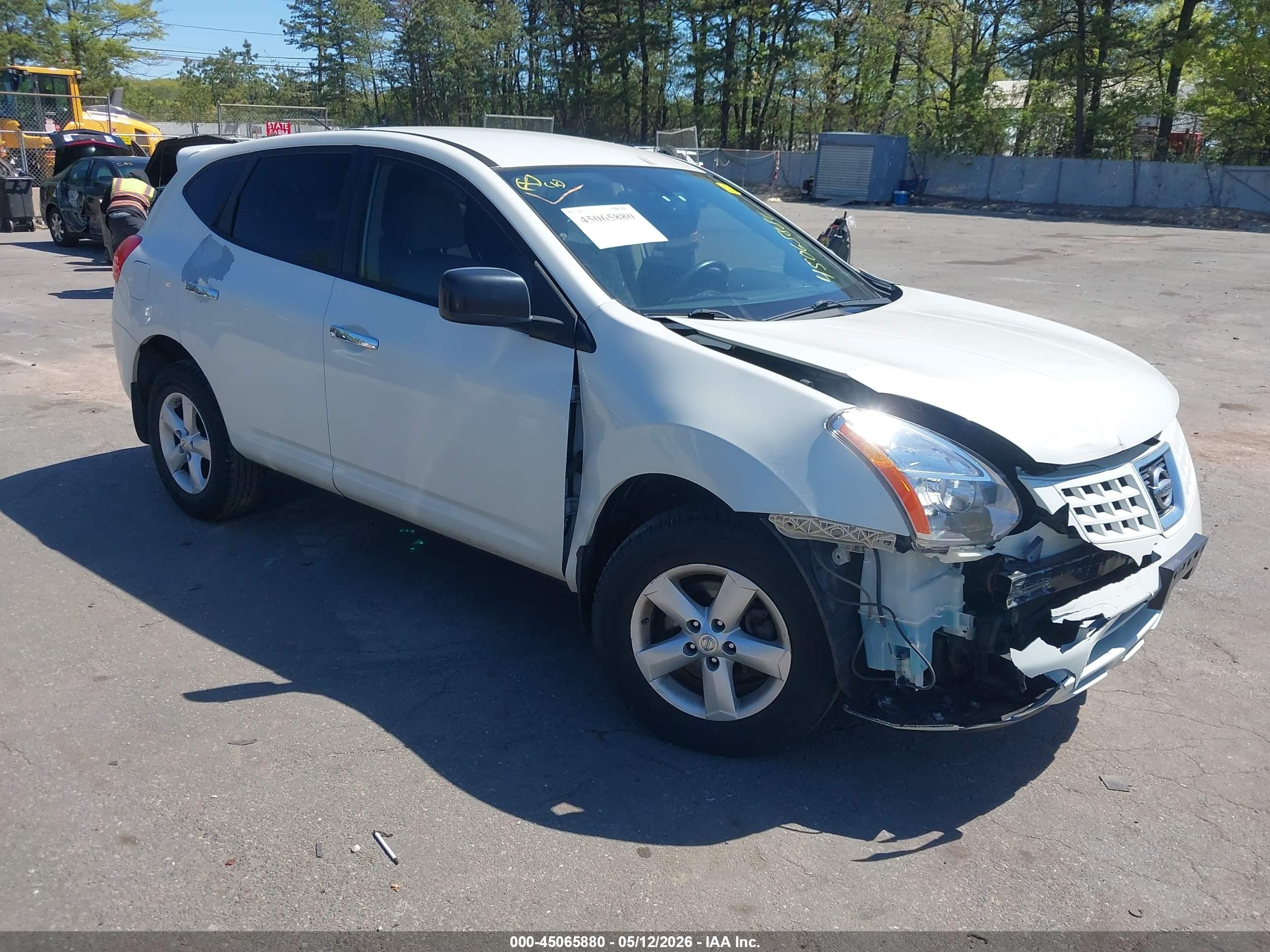 2010 Nissan Rogue S White vin: JN8AS5MT4AW506546