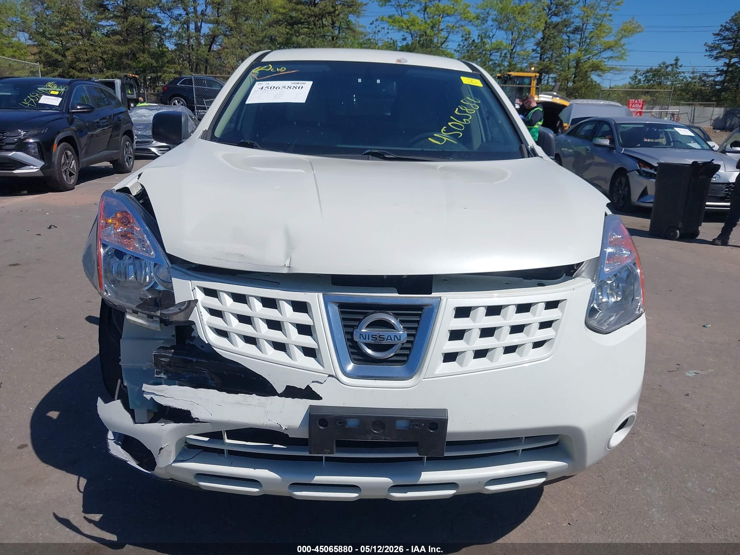 2010 Nissan Rogue S White vin: JN8AS5MT4AW506546