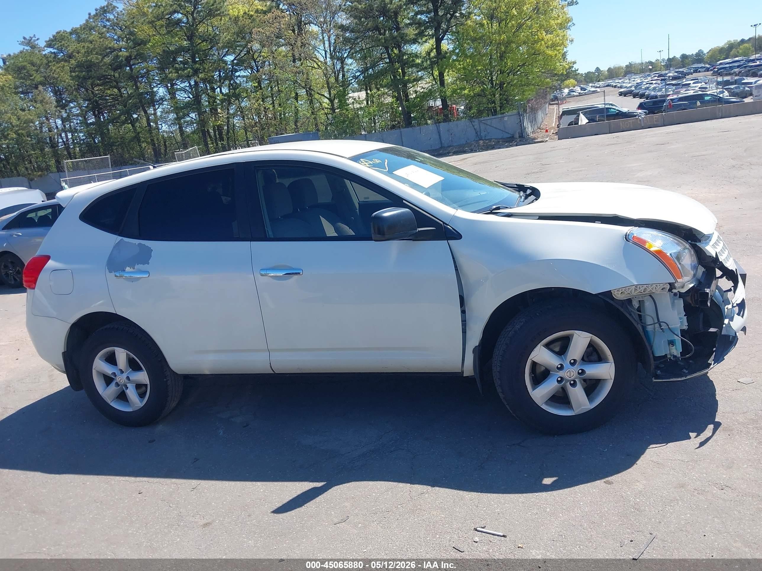 2010 Nissan Rogue S White vin: JN8AS5MT4AW506546
