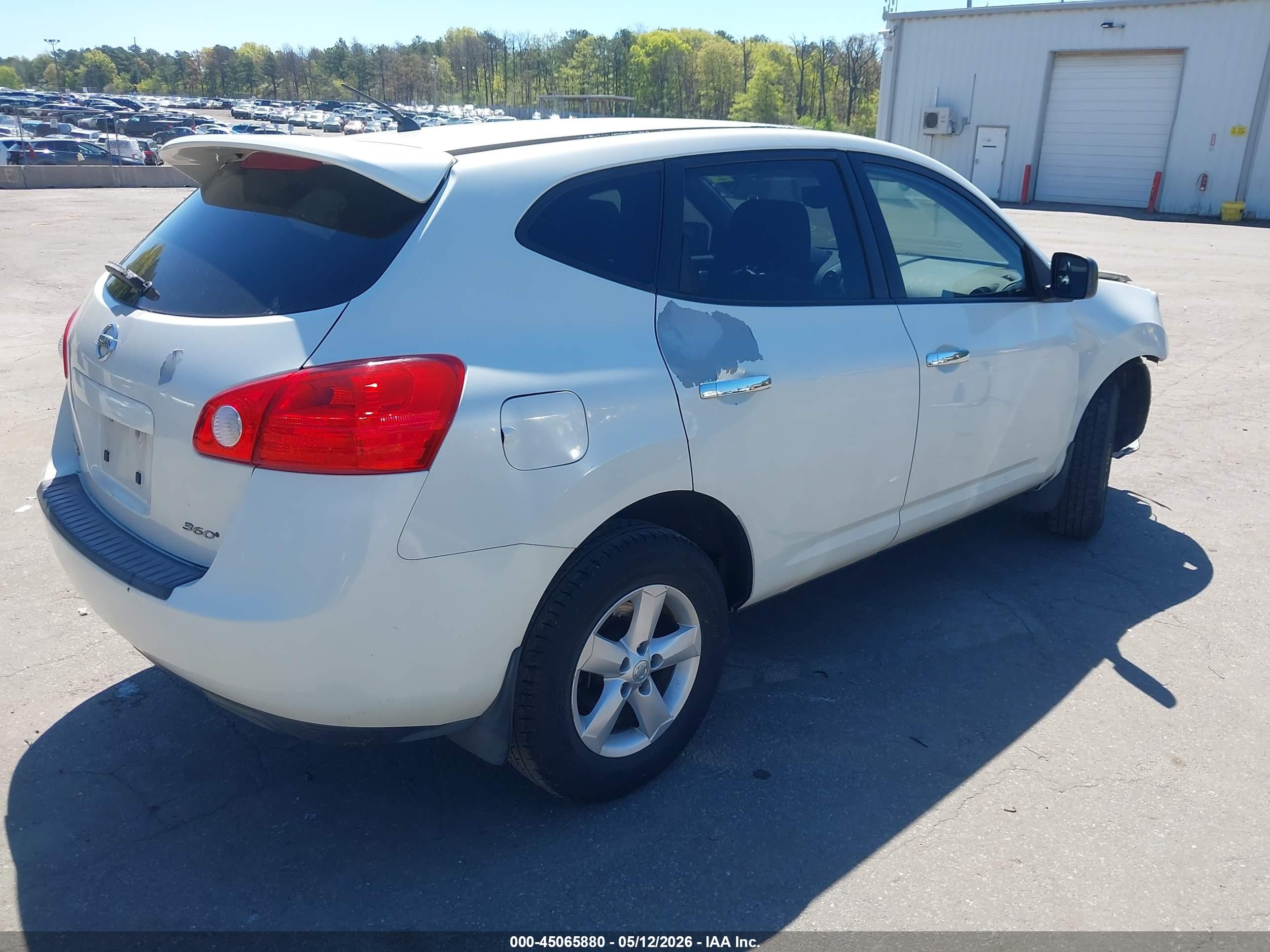 2010 Nissan Rogue S White vin: JN8AS5MT4AW506546