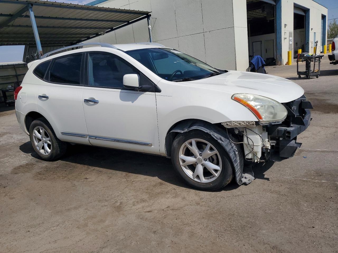 2011 Nissan Rogue White vin: JN8AS5MT4BW163111