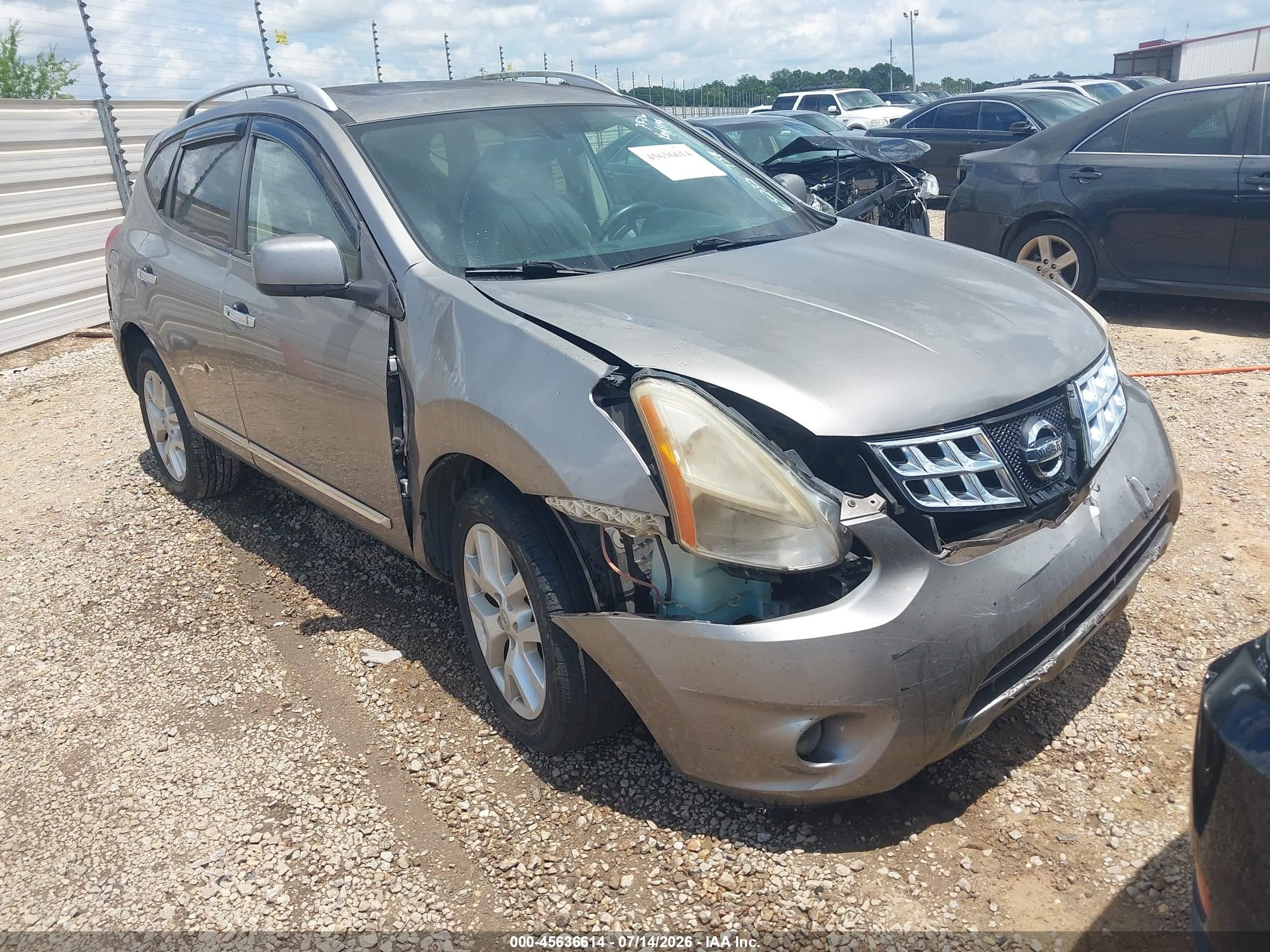 2011 Nissan Rogue Sv Gray vin: JN8AS5MT4BW165232