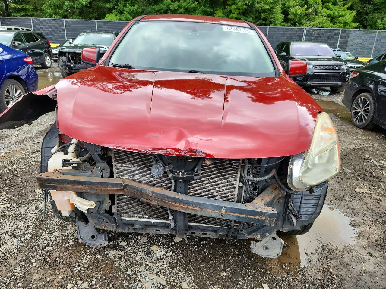 2011 Nissan Rogue S Red vin: JN8AS5MT4BW178658