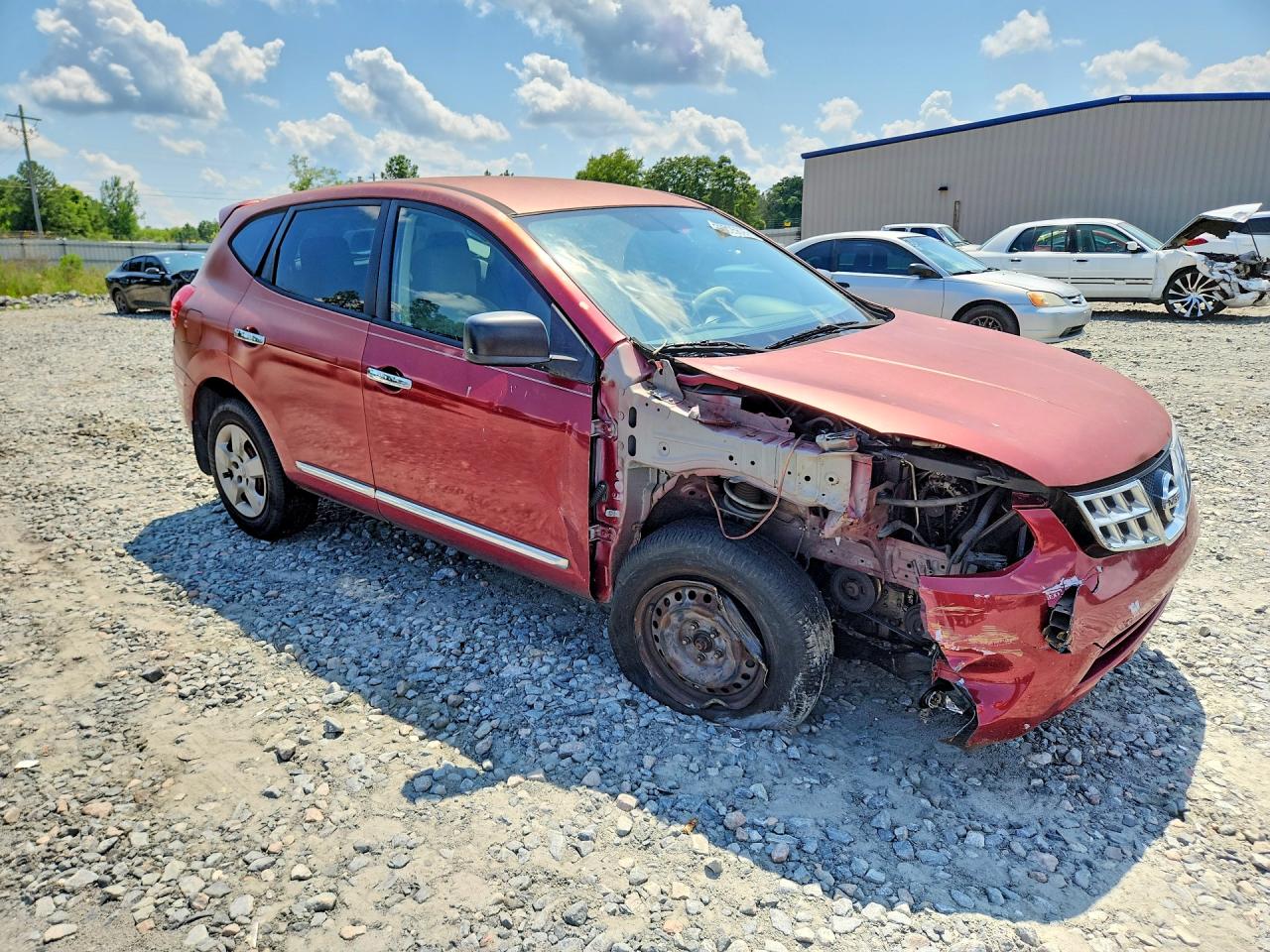 2011 Nissan Rogue S Burgundy vin: JN8AS5MT4BW187957