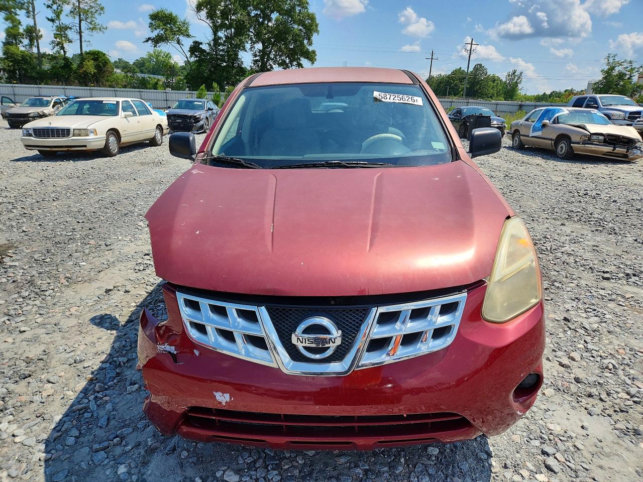 2011 Nissan Rogue S Burgundy vin: JN8AS5MT4BW187957