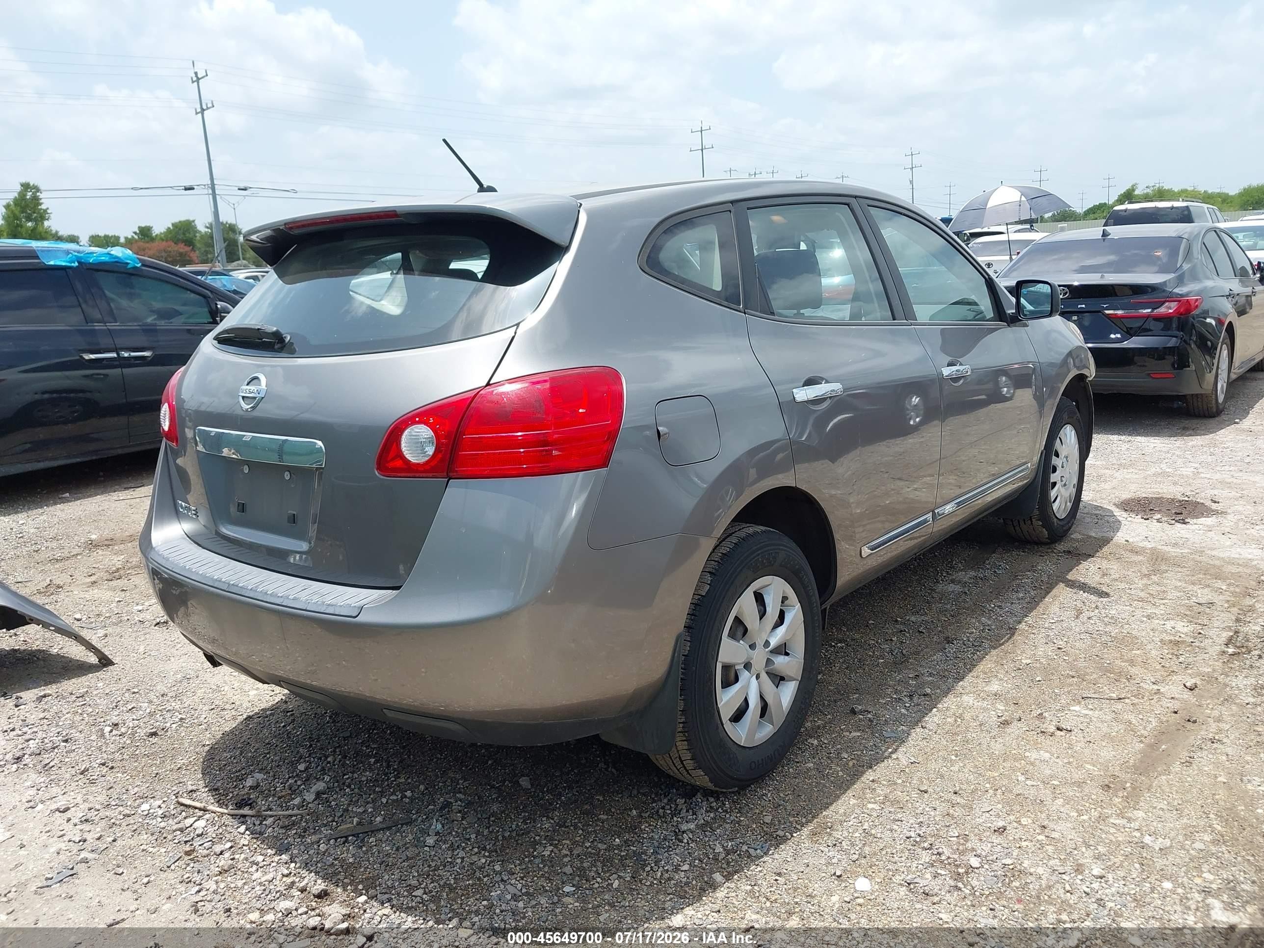 2011 Nissan Rogue S Gray vin: JN8AS5MT4BW566005