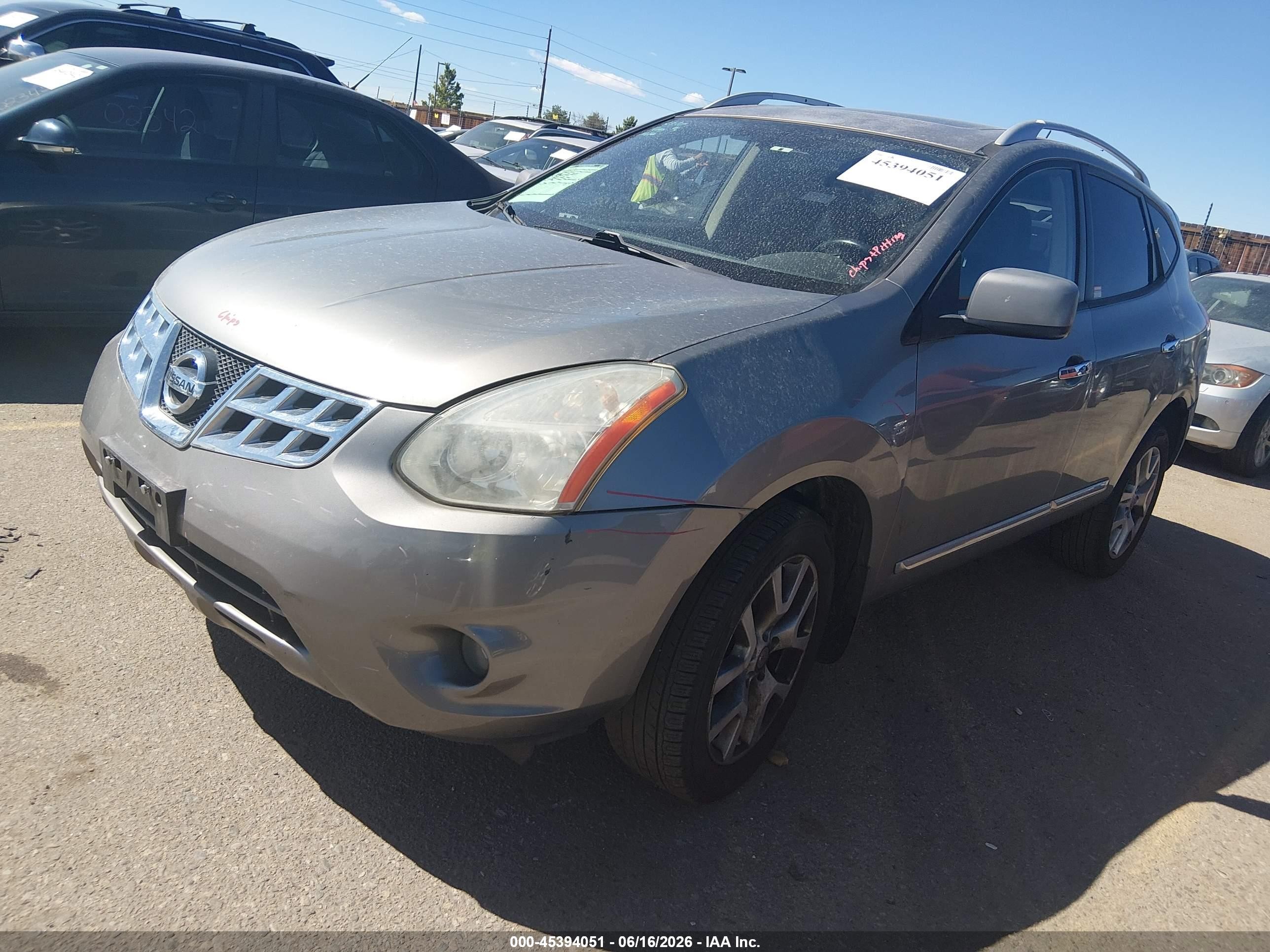 2011 Nissan Rogue Sv Gray vin: JN8AS5MT4BW574797