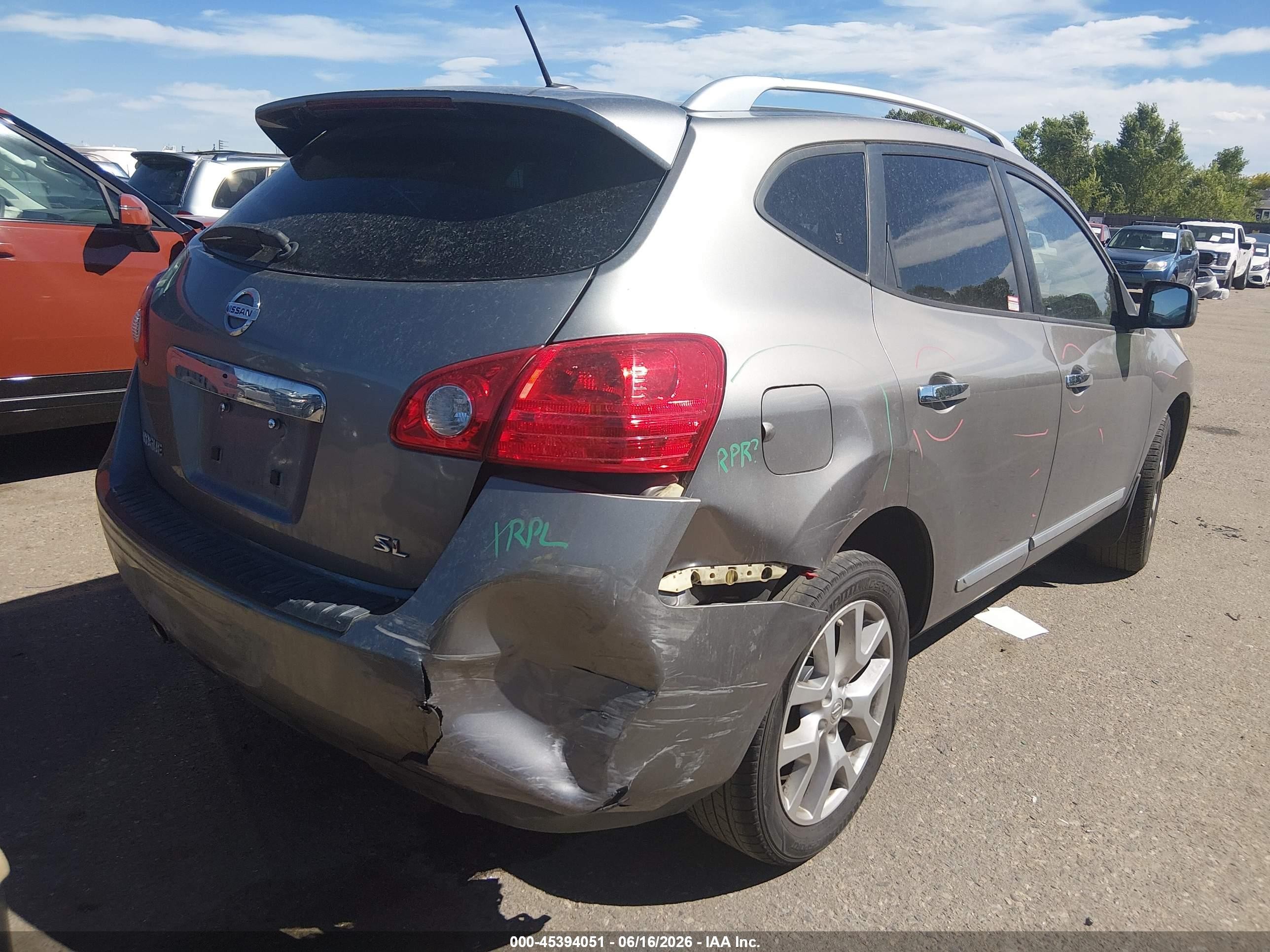 2011 Nissan Rogue Sv Gray vin: JN8AS5MT4BW574797