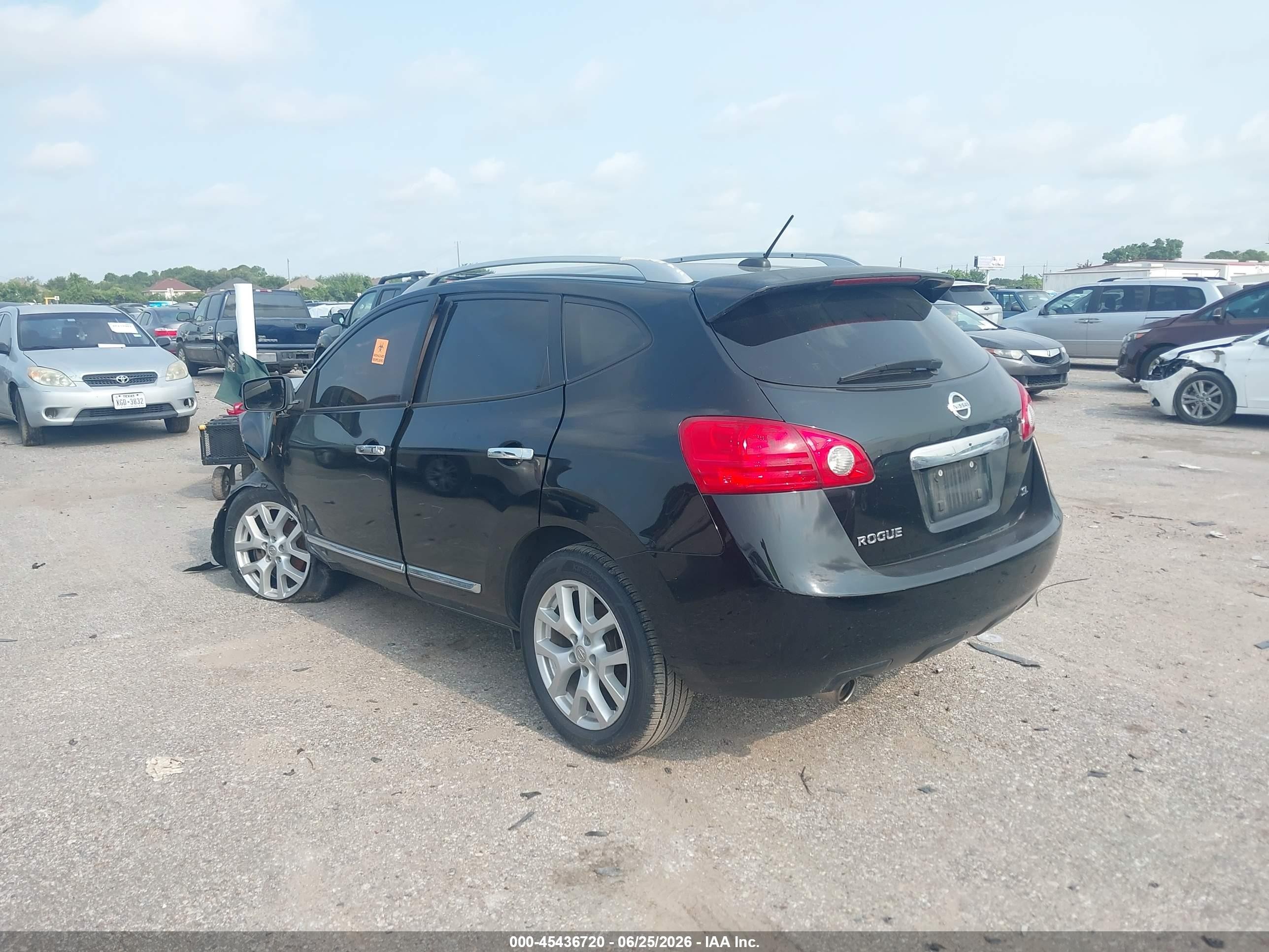 2011 Nissan Rogue Sv Черный vin: JN8AS5MT4BW575433
