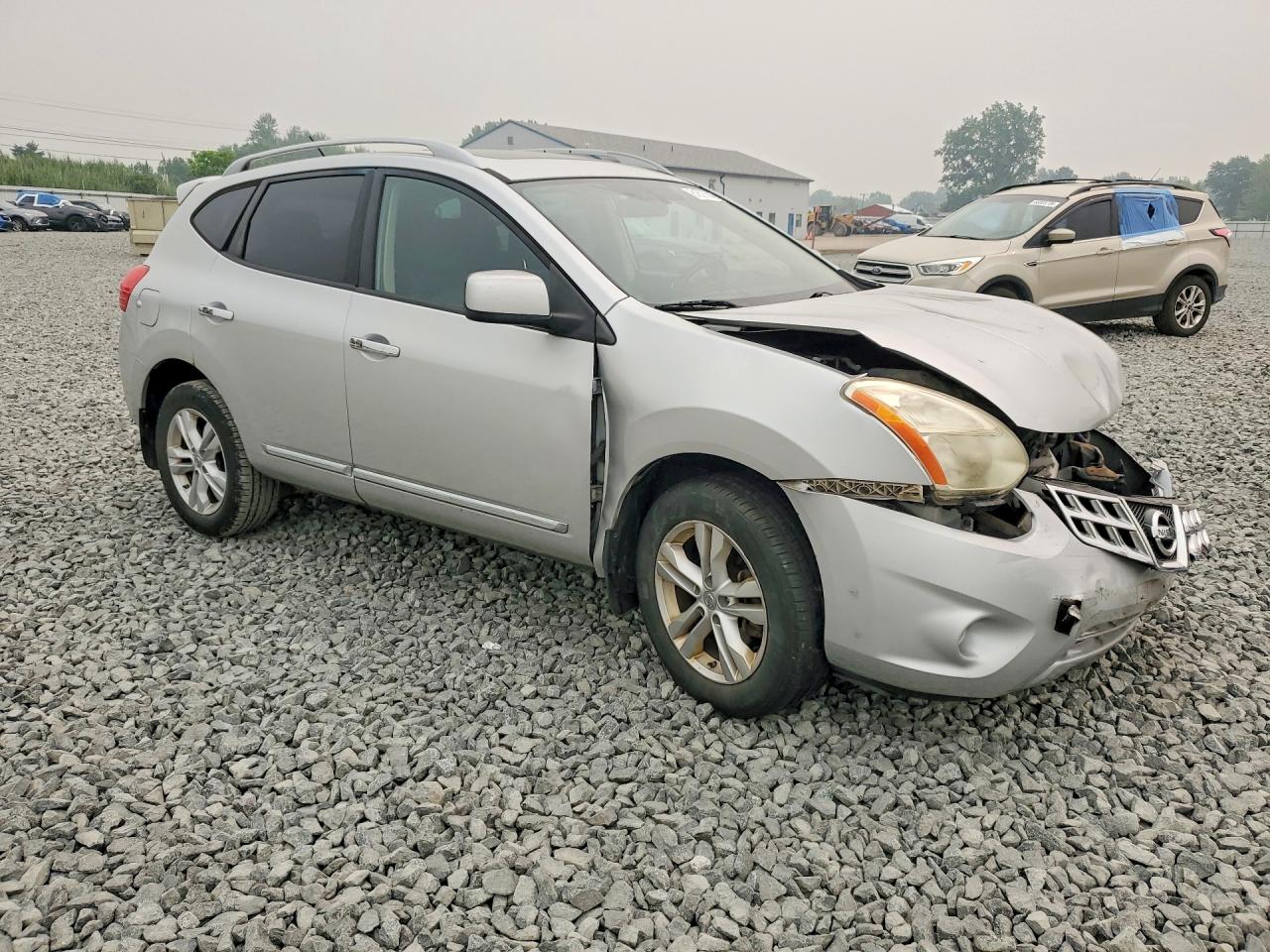 2012 Nissan Rogue S Silver vin: JN8AS5MT4CW251755