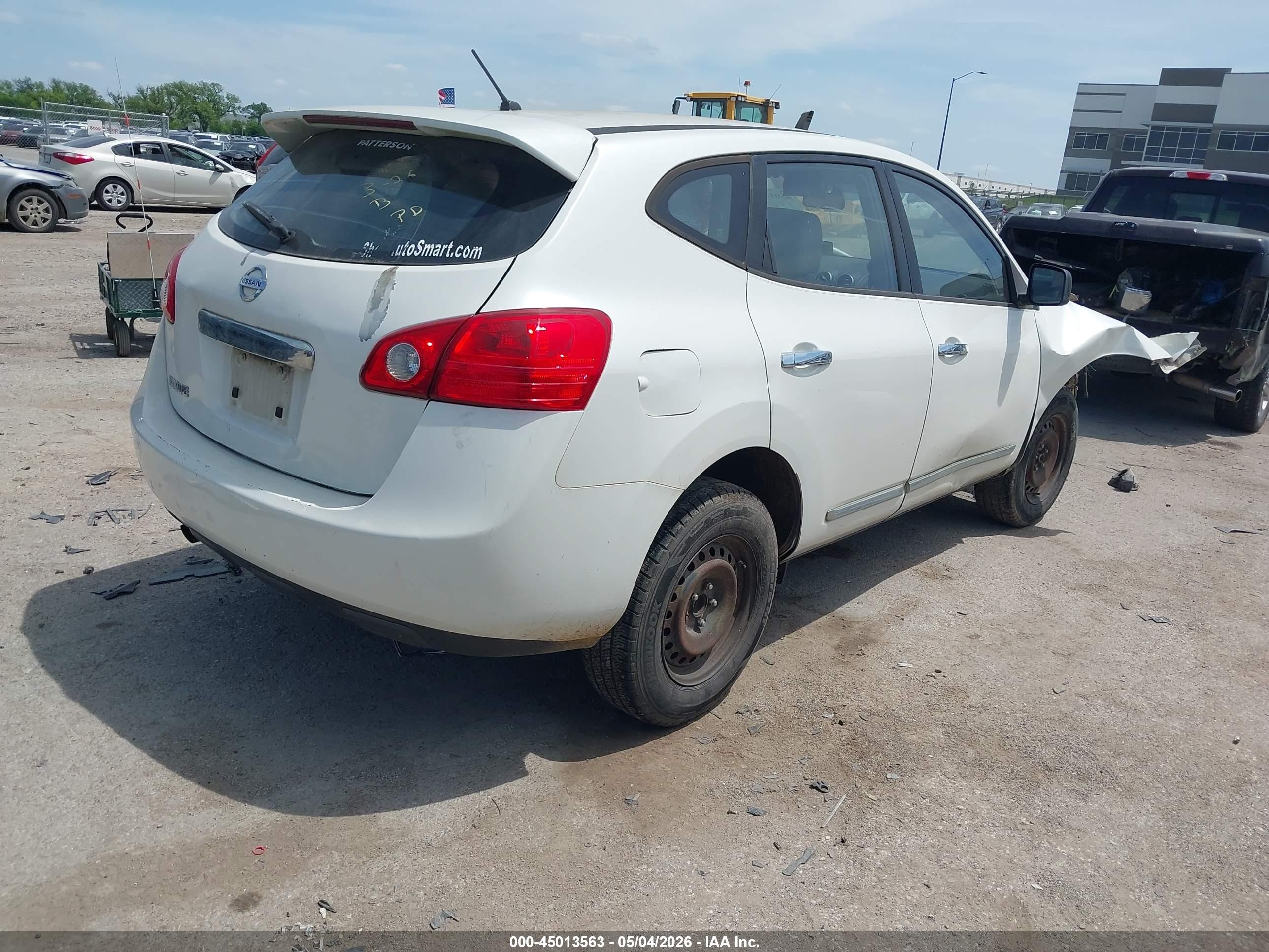2012 Nissan Rogue S White vin: JN8AS5MT4CW253098