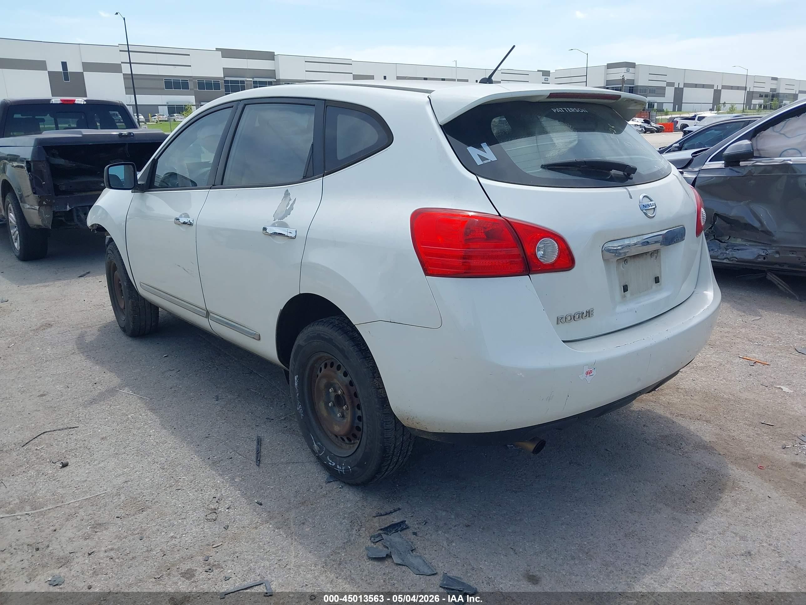 2012 Nissan Rogue S White vin: JN8AS5MT4CW253098