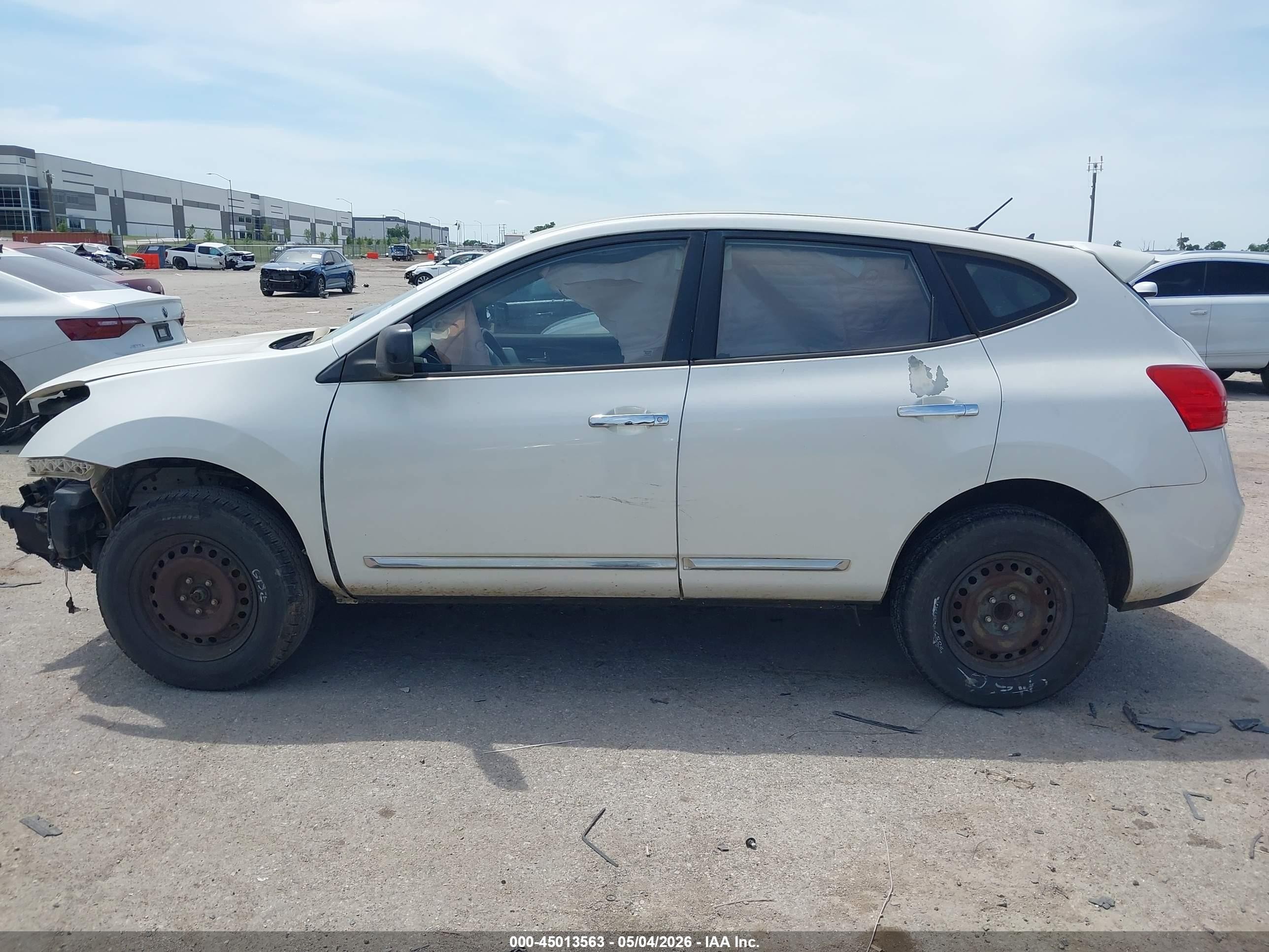 2012 Nissan Rogue S White vin: JN8AS5MT4CW253098