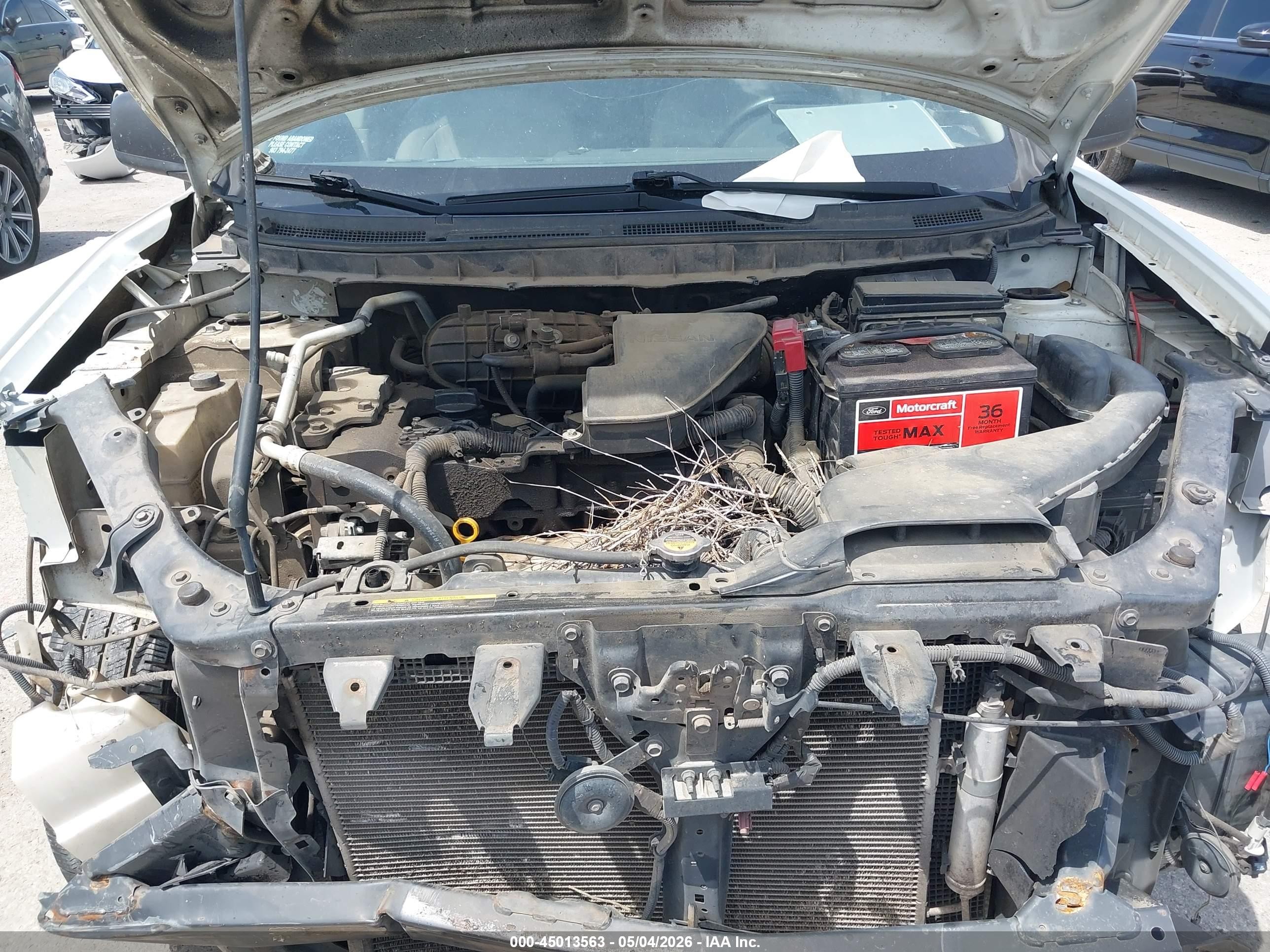 2012 Nissan Rogue S White vin: JN8AS5MT4CW253098