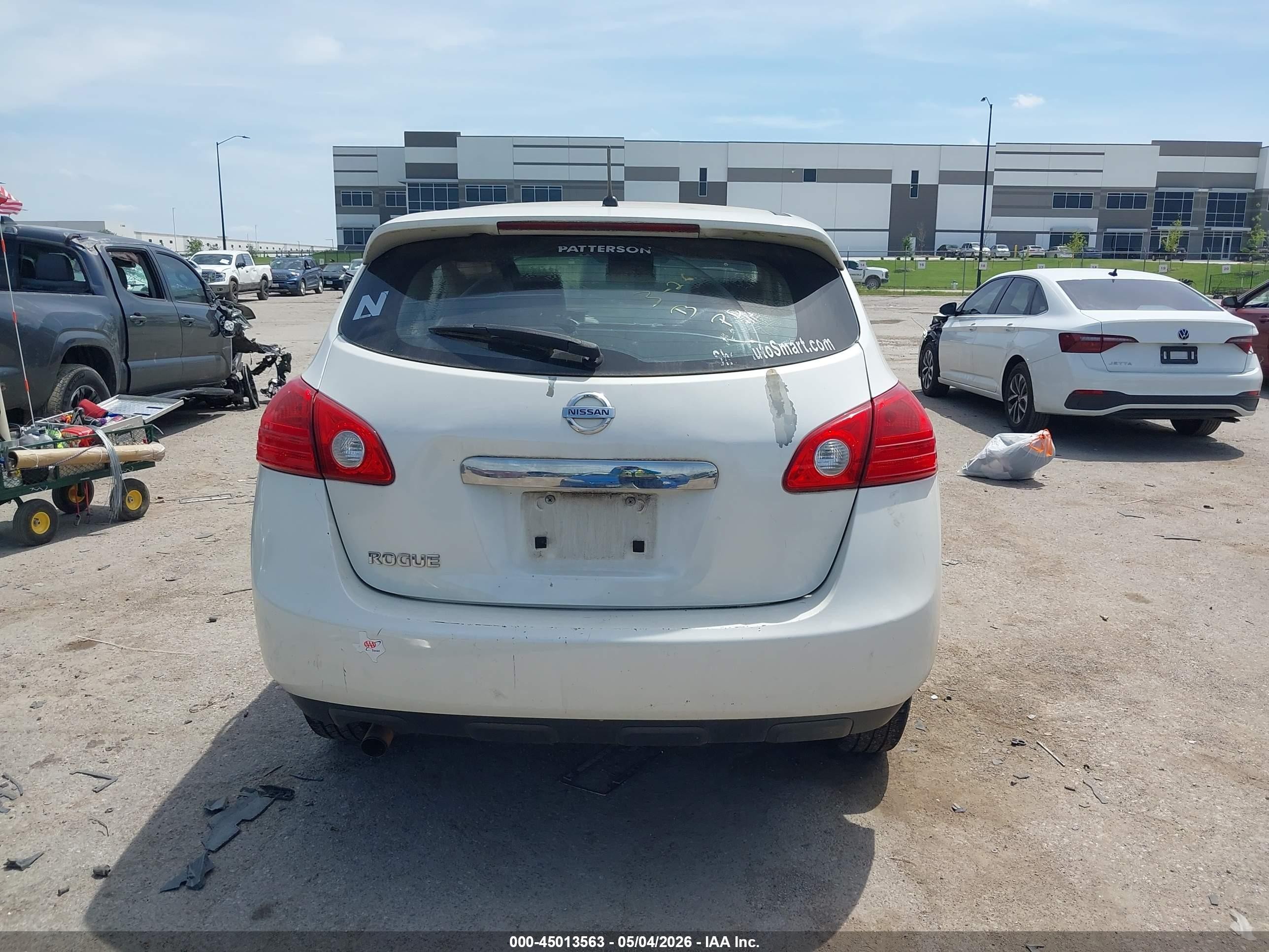 2012 Nissan Rogue S White vin: JN8AS5MT4CW253098
