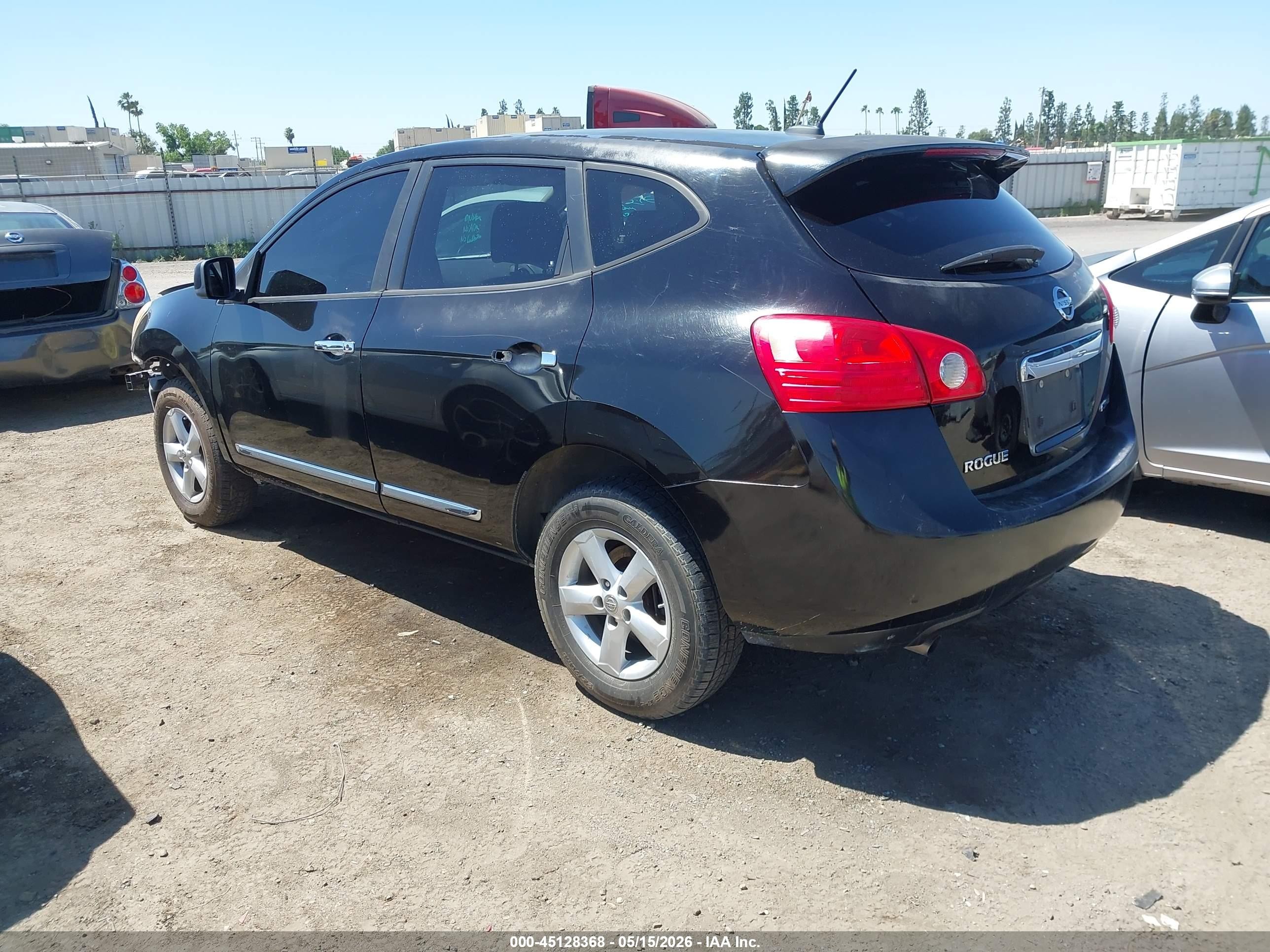 2012 Nissan Rogue S Black vin: JN8AS5MT4CW255269