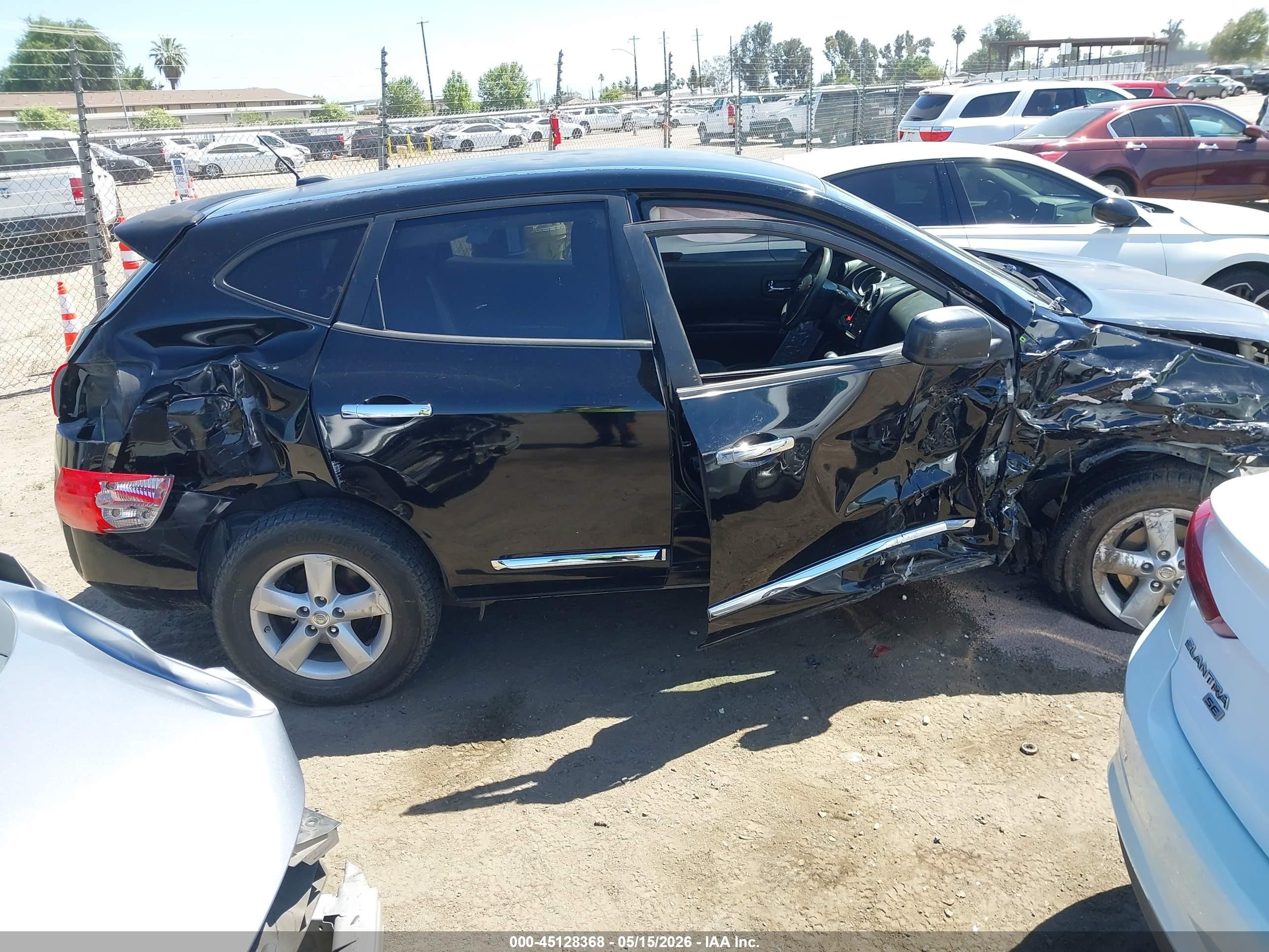 2012 Nissan Rogue S Black vin: JN8AS5MT4CW255269
