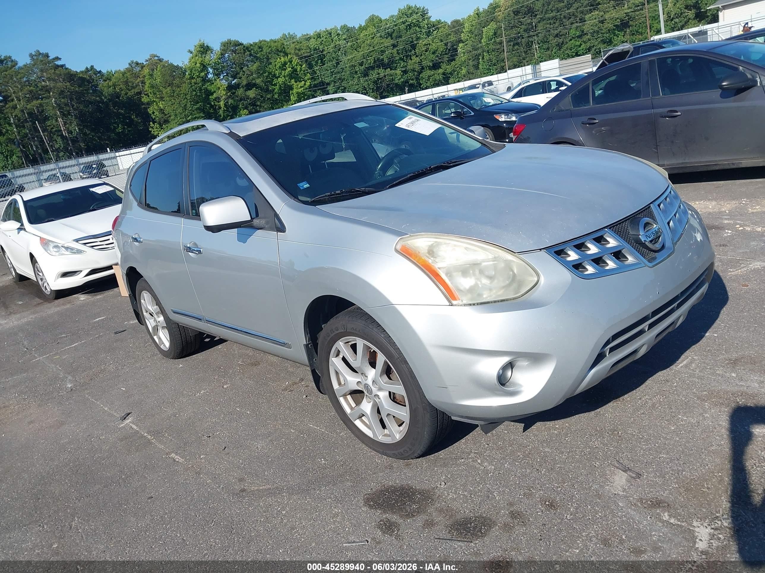 2012 Nissan Rogue Sv W/sl Pkg Silver vin: JN8AS5MT4CW255451