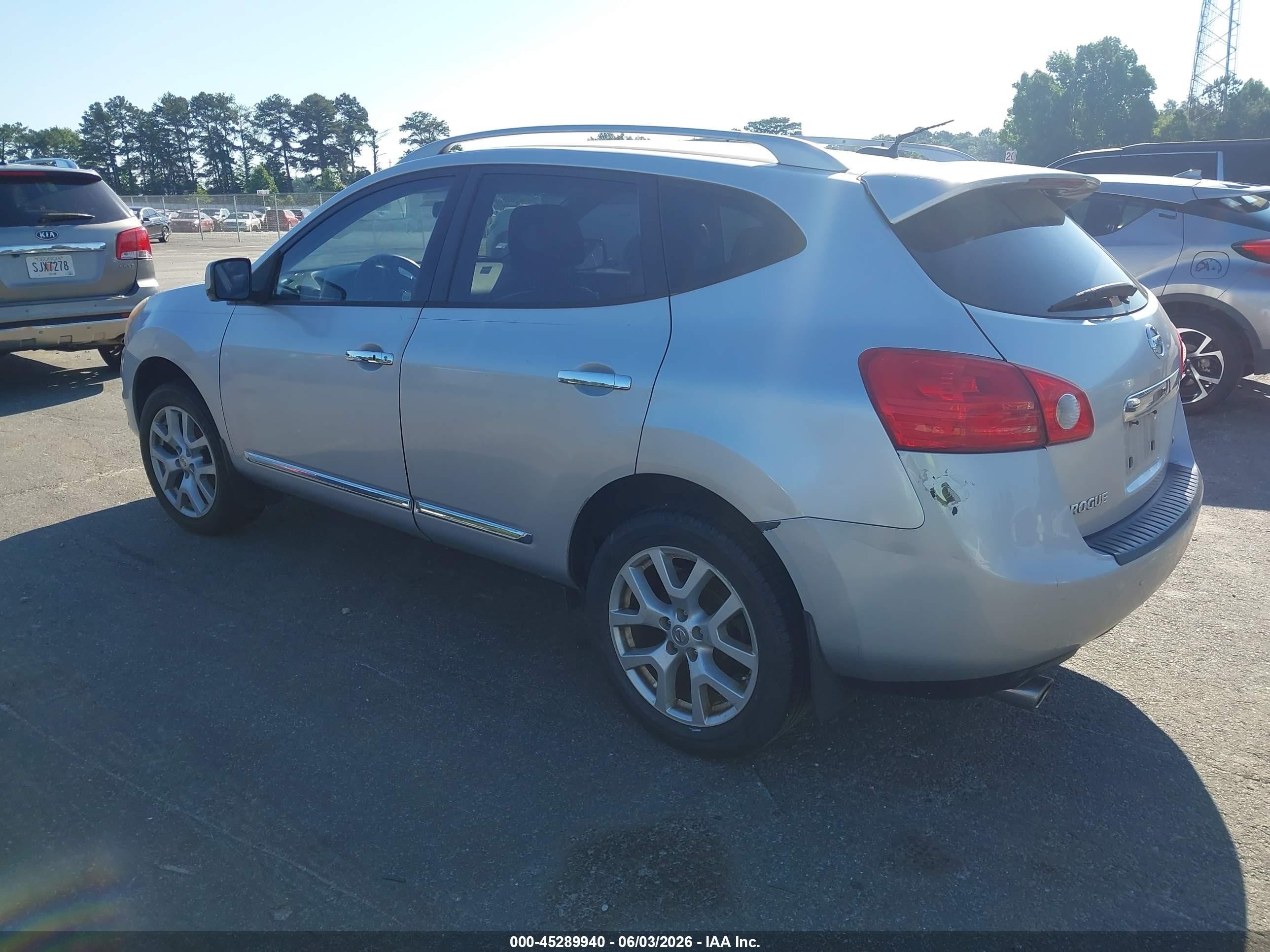 2012 Nissan Rogue Sv W/sl Pkg Silver vin: JN8AS5MT4CW255451