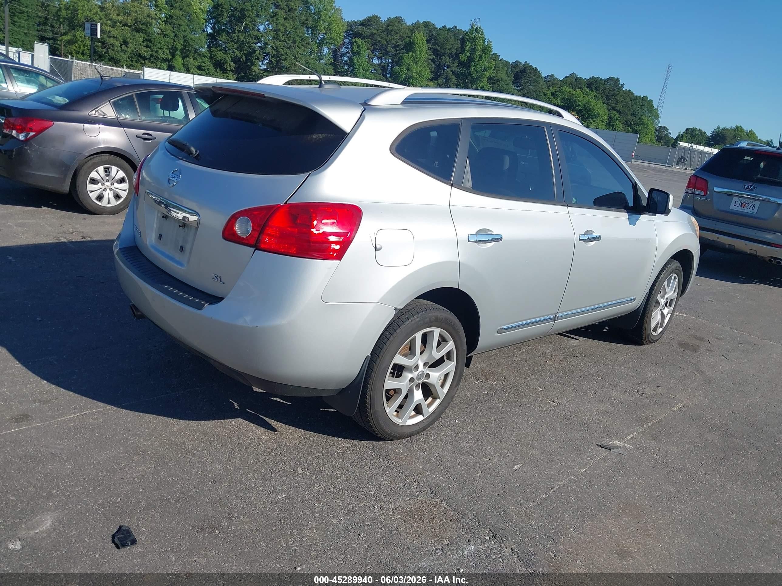 2012 Nissan Rogue Sv W/sl Pkg Silver vin: JN8AS5MT4CW255451