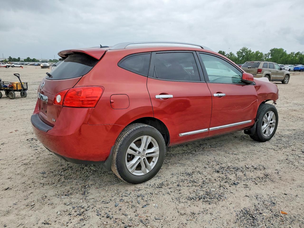 2012 Nissan Rogue S Красный vin: JN8AS5MT4CW256504
