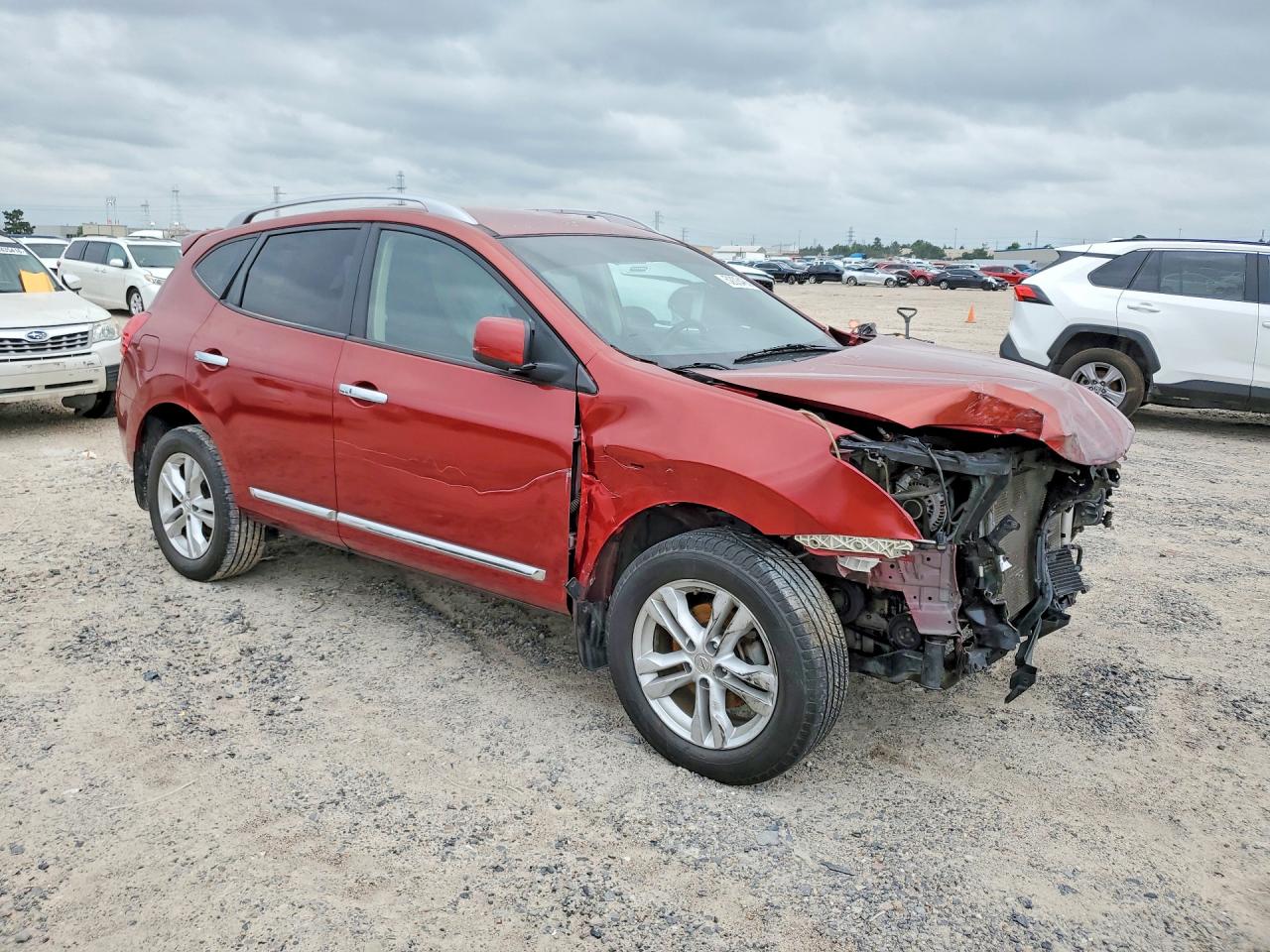 2012 Nissan Rogue S Красный vin: JN8AS5MT4CW256504