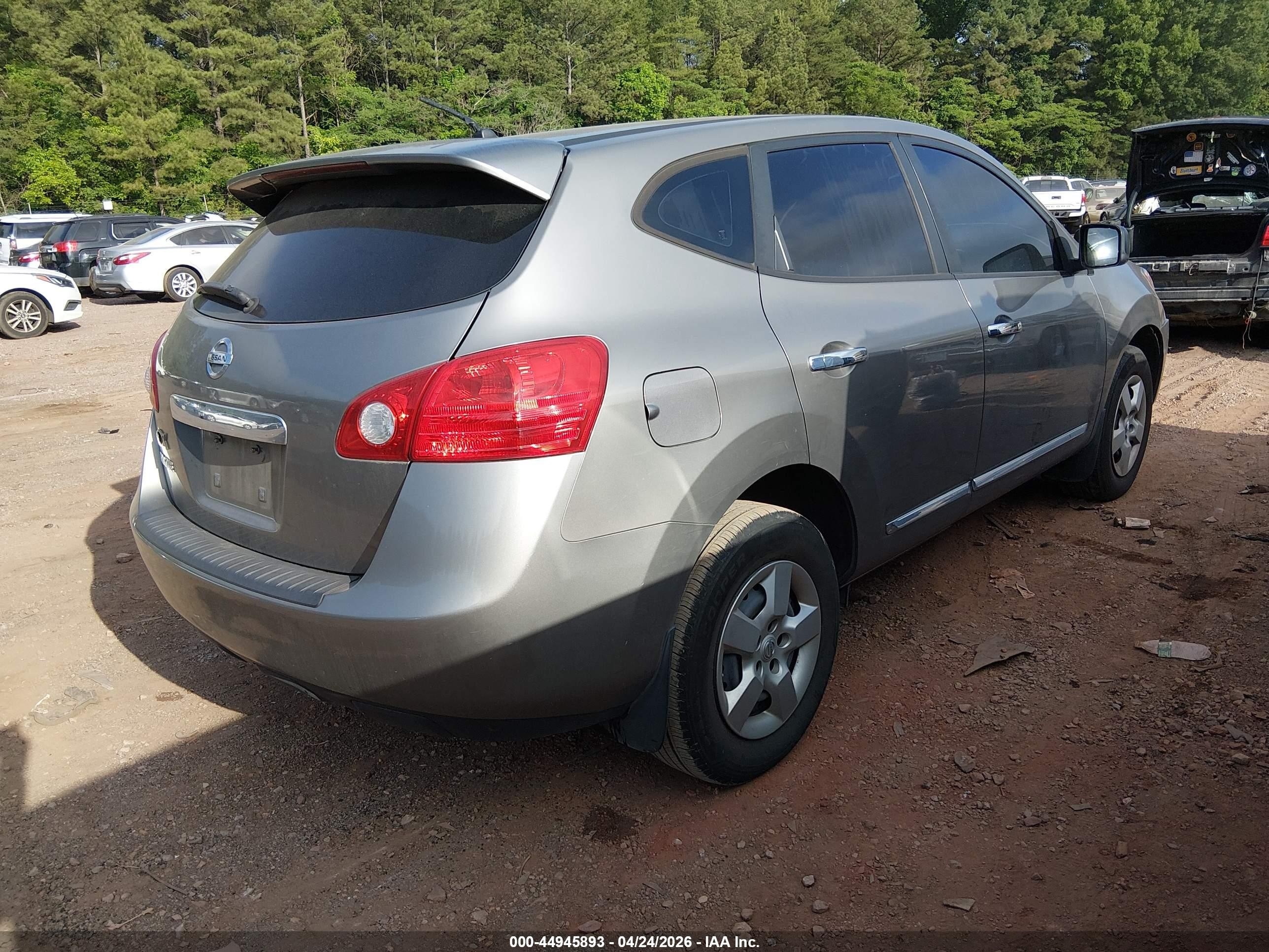2012 Nissan Rogue S Silver vin: JN8AS5MT4CW265168