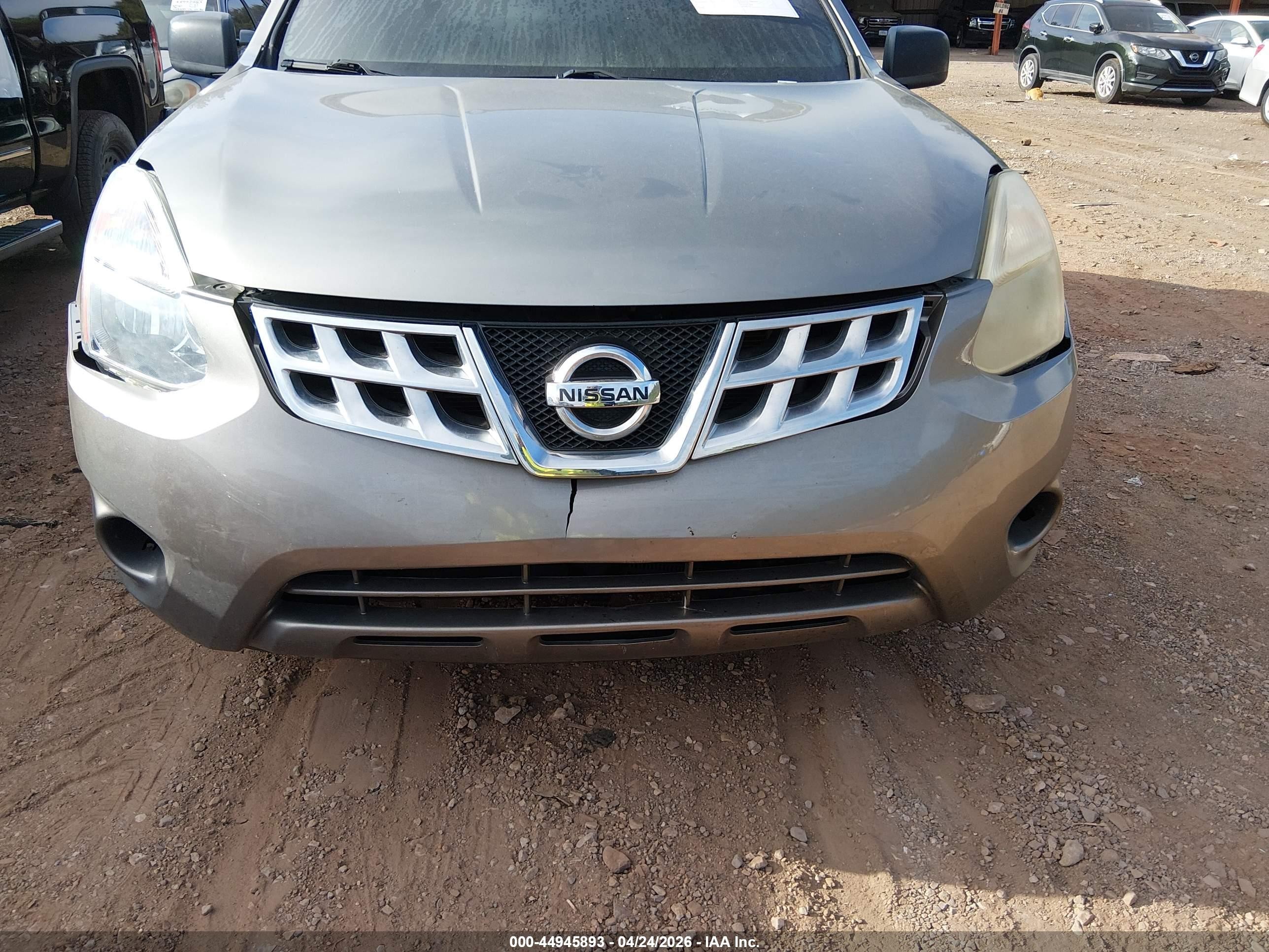 2012 Nissan Rogue S Silver vin: JN8AS5MT4CW265168