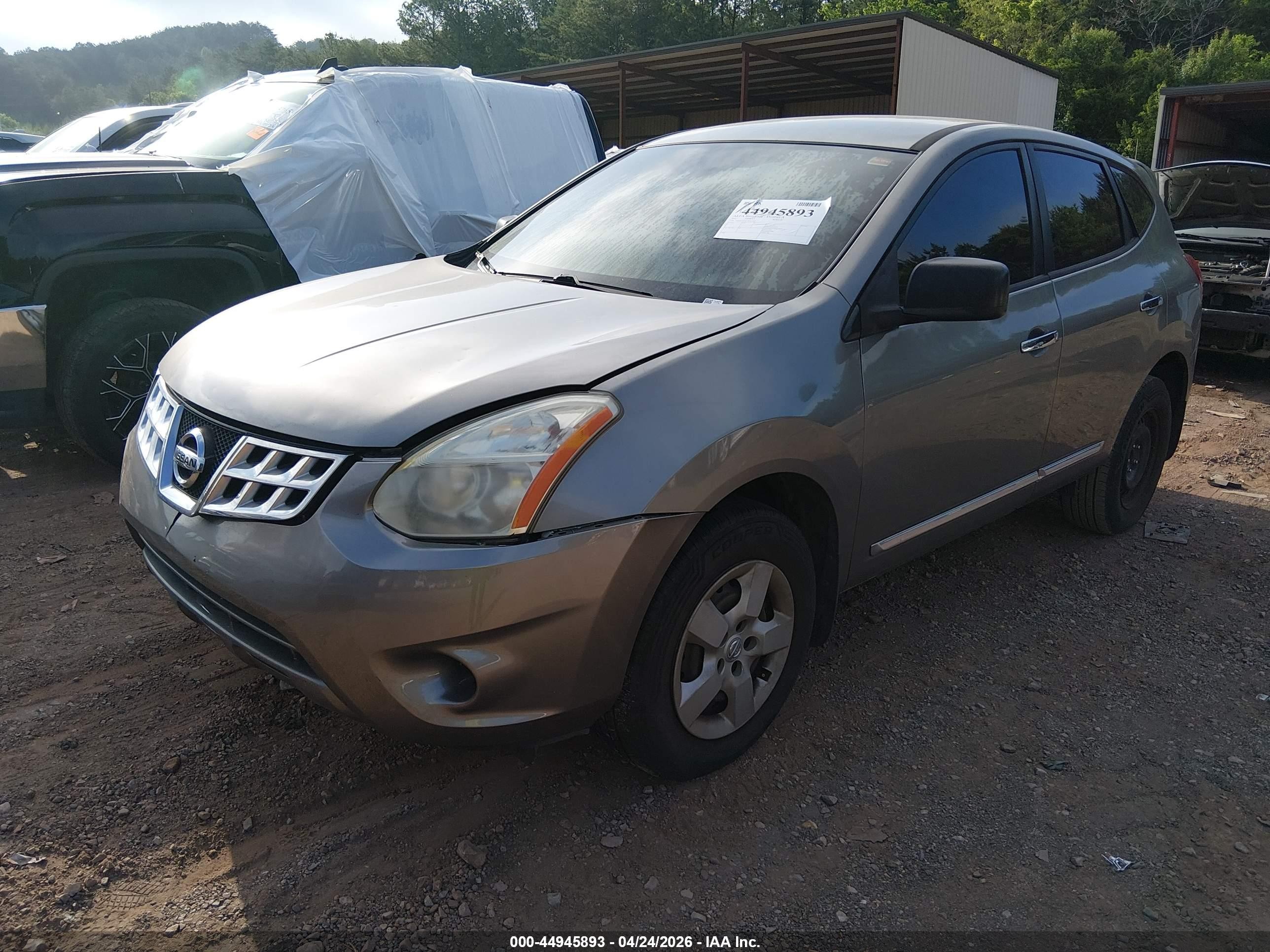2012 Nissan Rogue S Silver vin: JN8AS5MT4CW265168